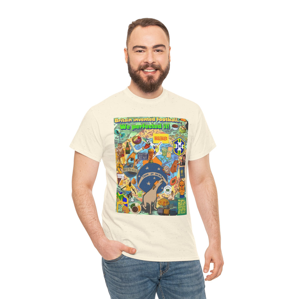 Unisex 100% Algodão OEKO-TEX®  | Brasil x Britain - O jogo nasceu lá, mas o Brasil o elevou a outro patamar!