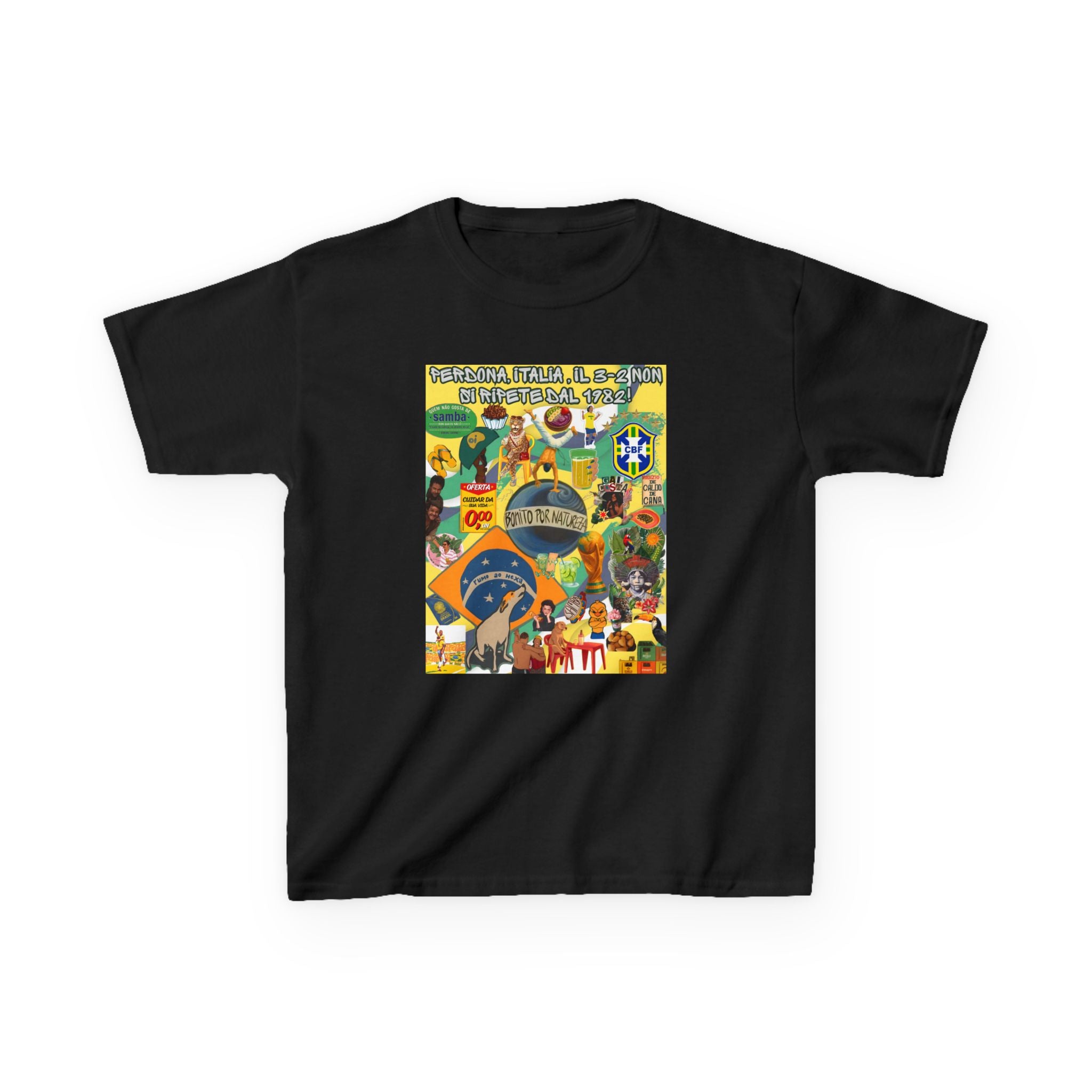 Unisex Kids 100% Algodão | Brasil x Itália