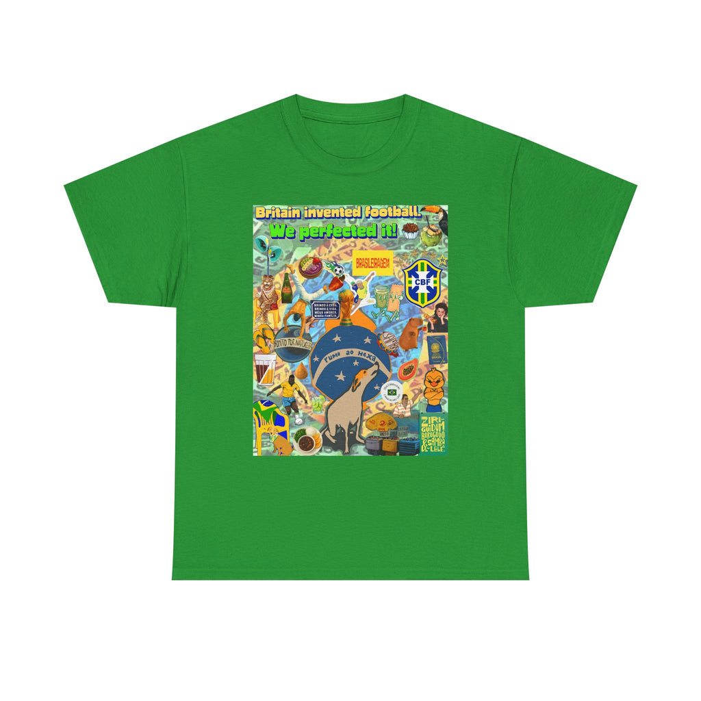 Unisex 100% Algodão OEKO-TEX®  | Brasil x Britain - O jogo nasceu lá, mas o Brasil o elevou a outro patamar!