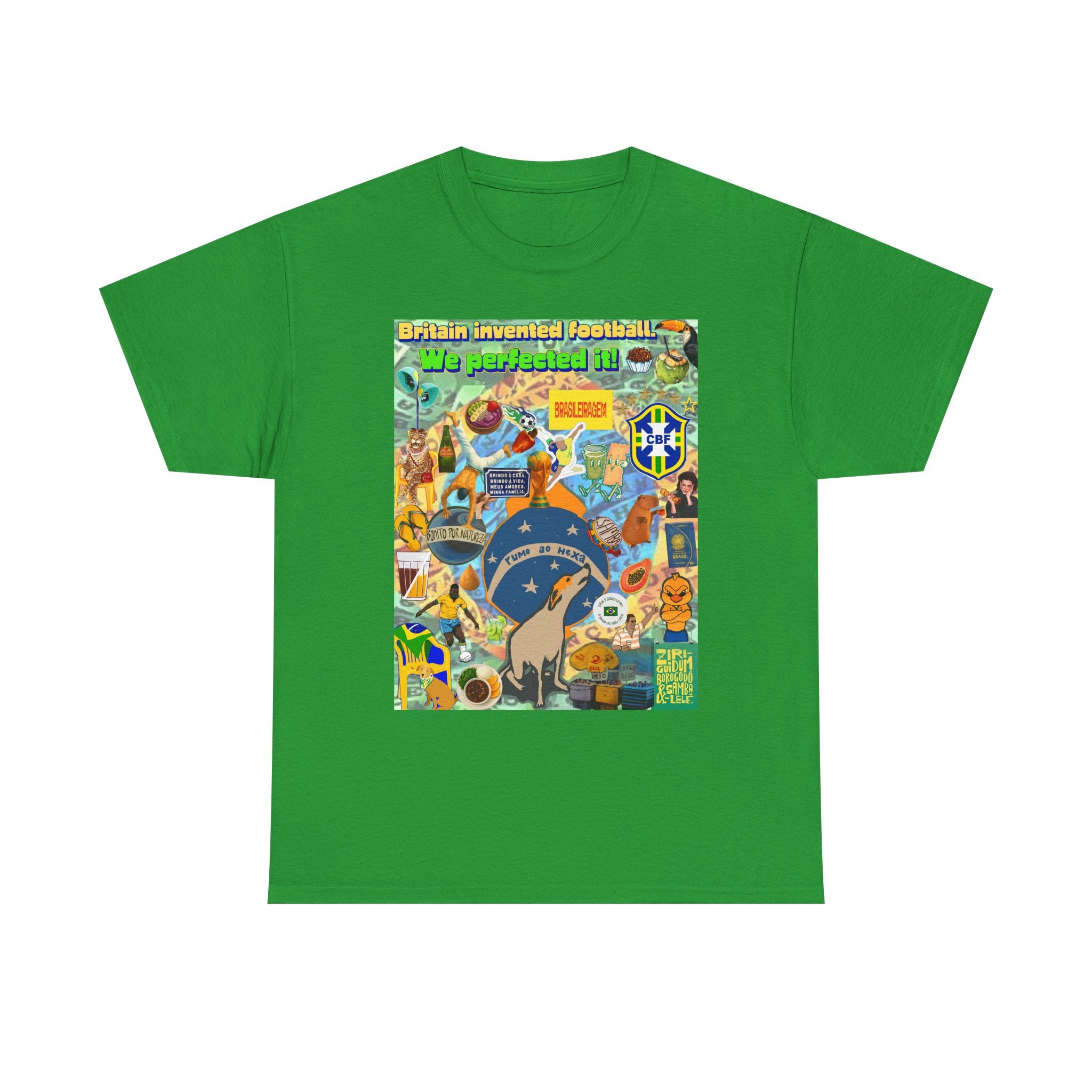 Unisex 100% Algodão OEKO-TEX®  | Brasil x Britain - O jogo nasceu lá, mas o Brasil o elevou a outro patamar!