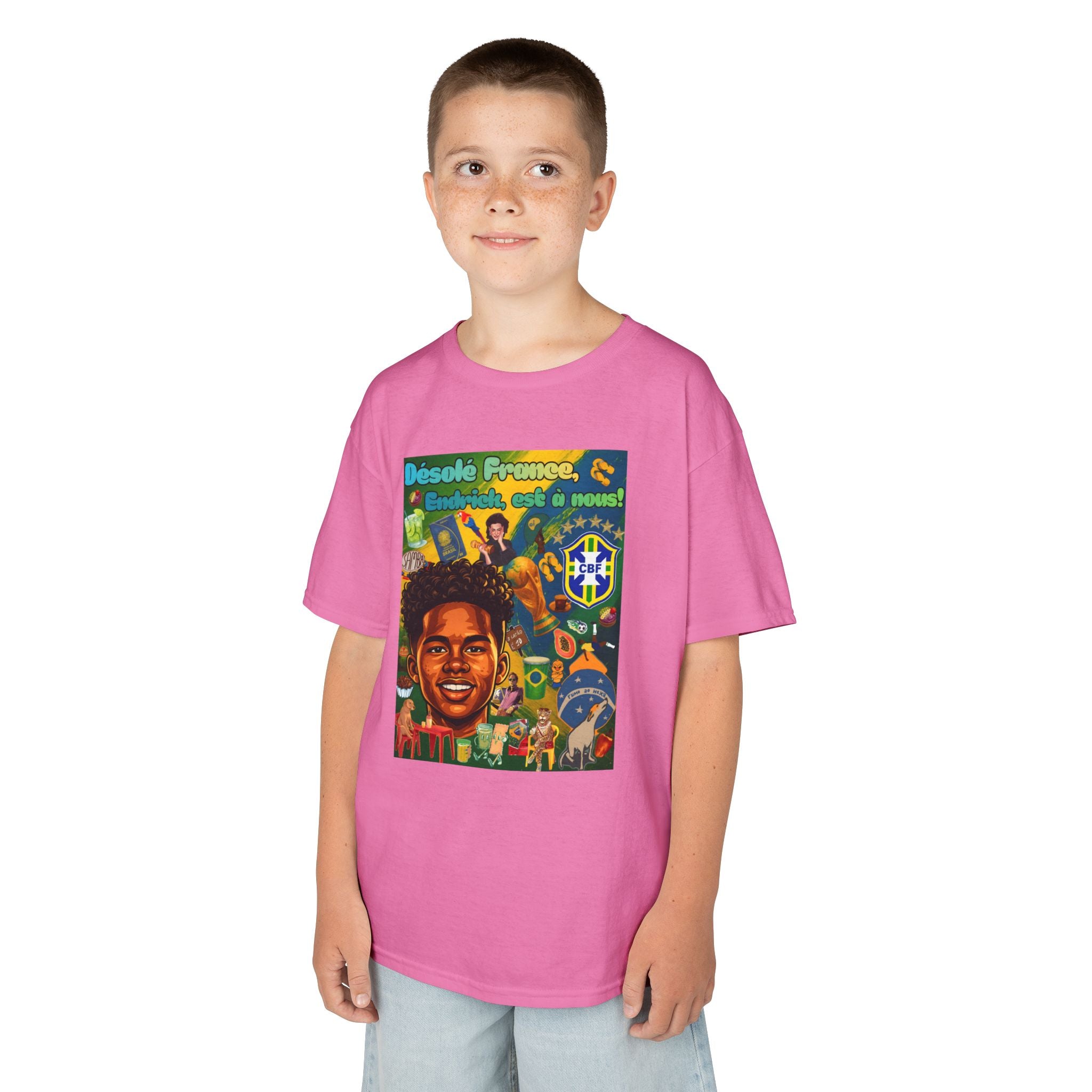 Unisex Kids 100% Algodão | Brasil x França