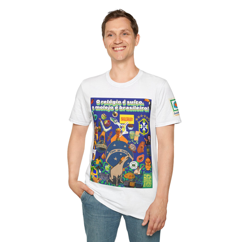 Unisex Graphic T-Shirt | Brasil x Suíça- O relógio é deles, o molejo é nosso!