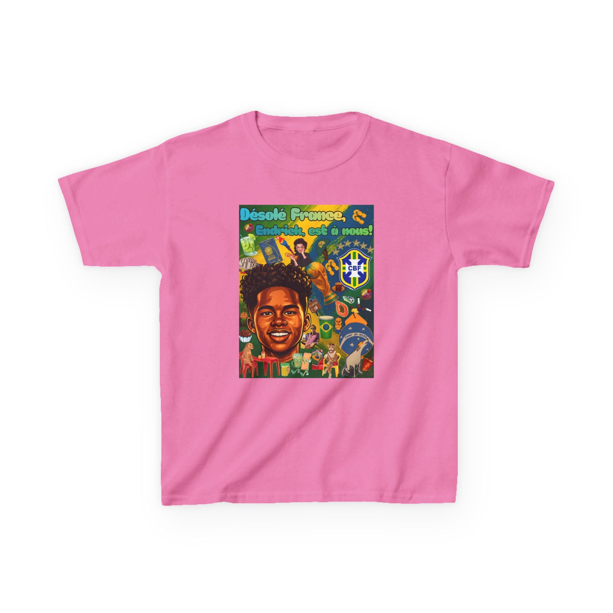 Unisex Kids 100% Algodão | Brasil x França