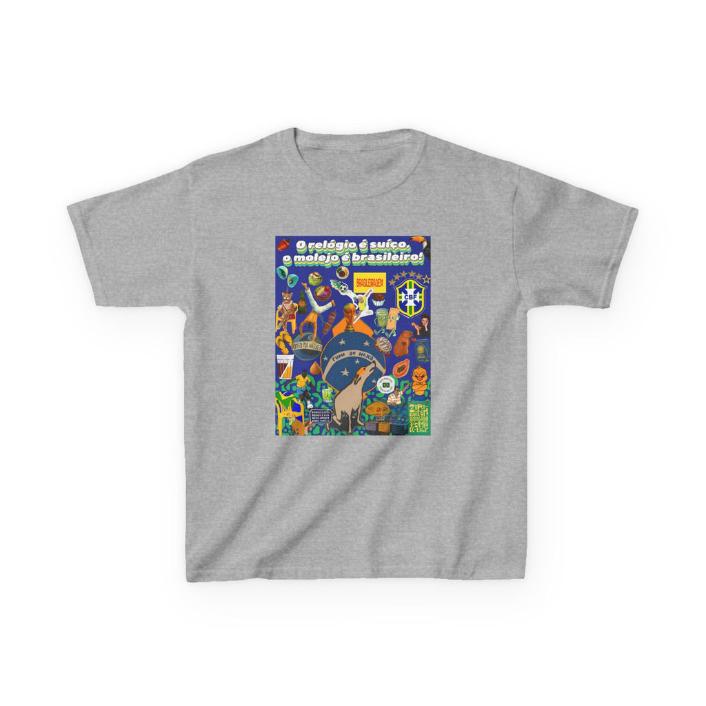 Unisex Kids 100% Algodão | Brasil x Suíça - O relógio é deles, o molejo é nosso!