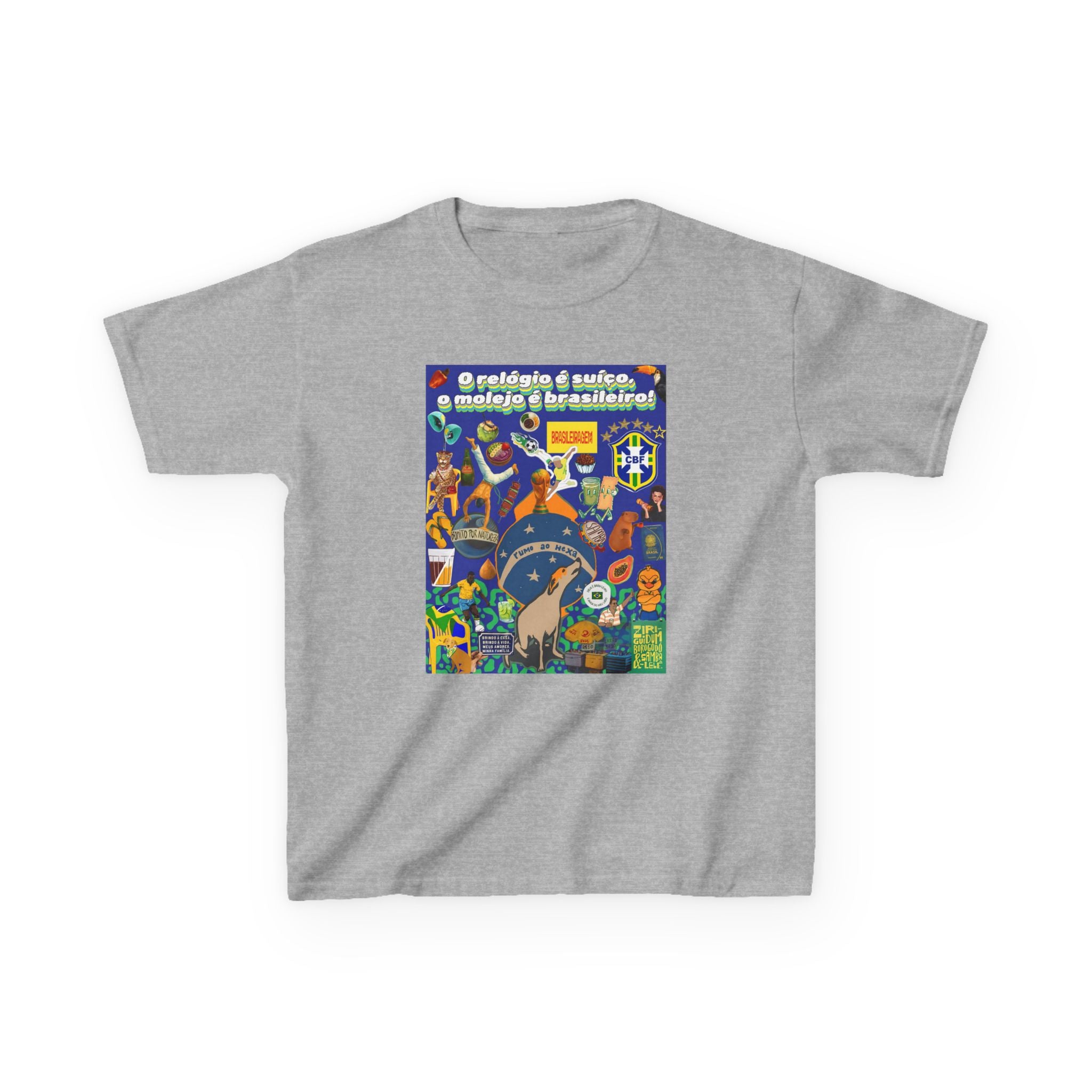 Unisex Kids 100% Algodão | Brasil x Suíça - O relógio é deles, o molejo é nosso!