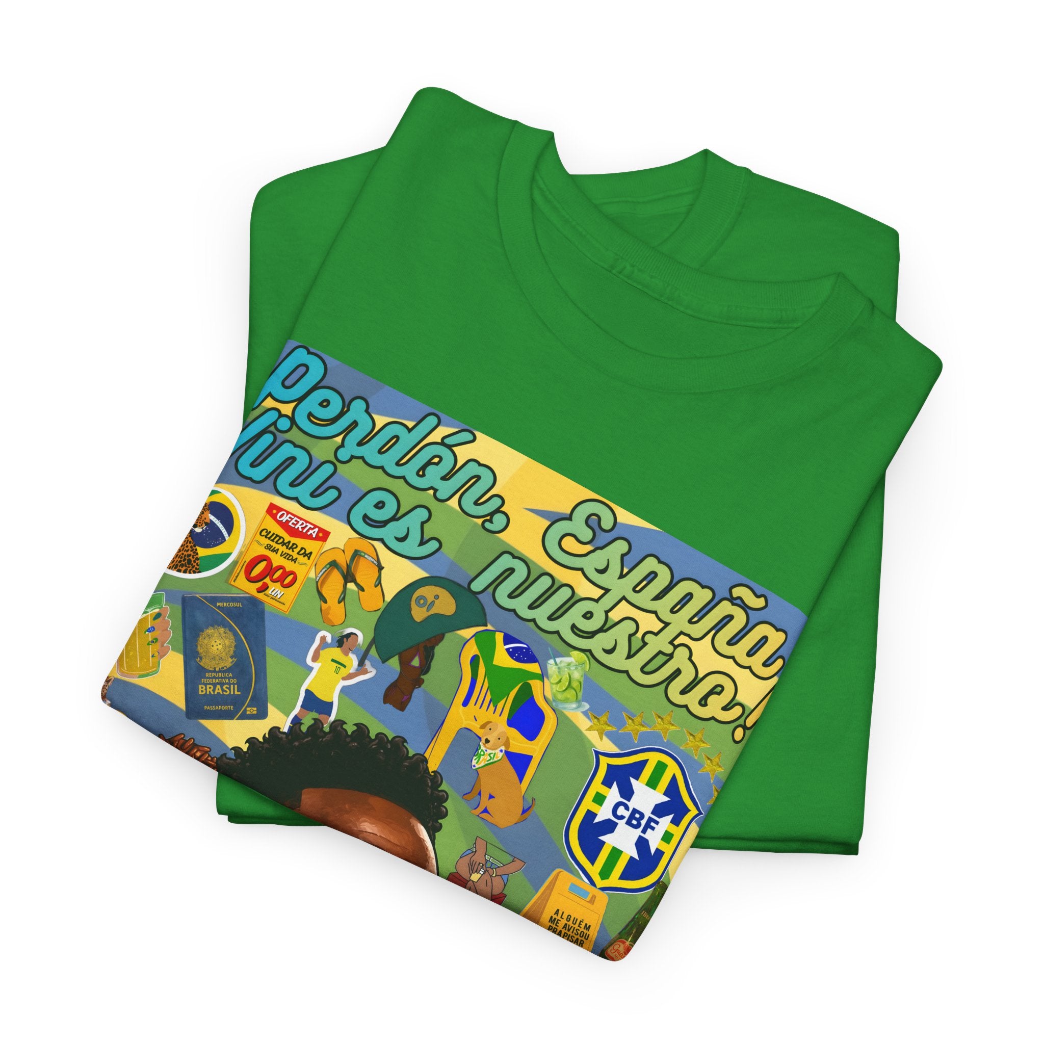 Unisex 100% Algodão OEKO-TEX®  | Brasil x Espanha