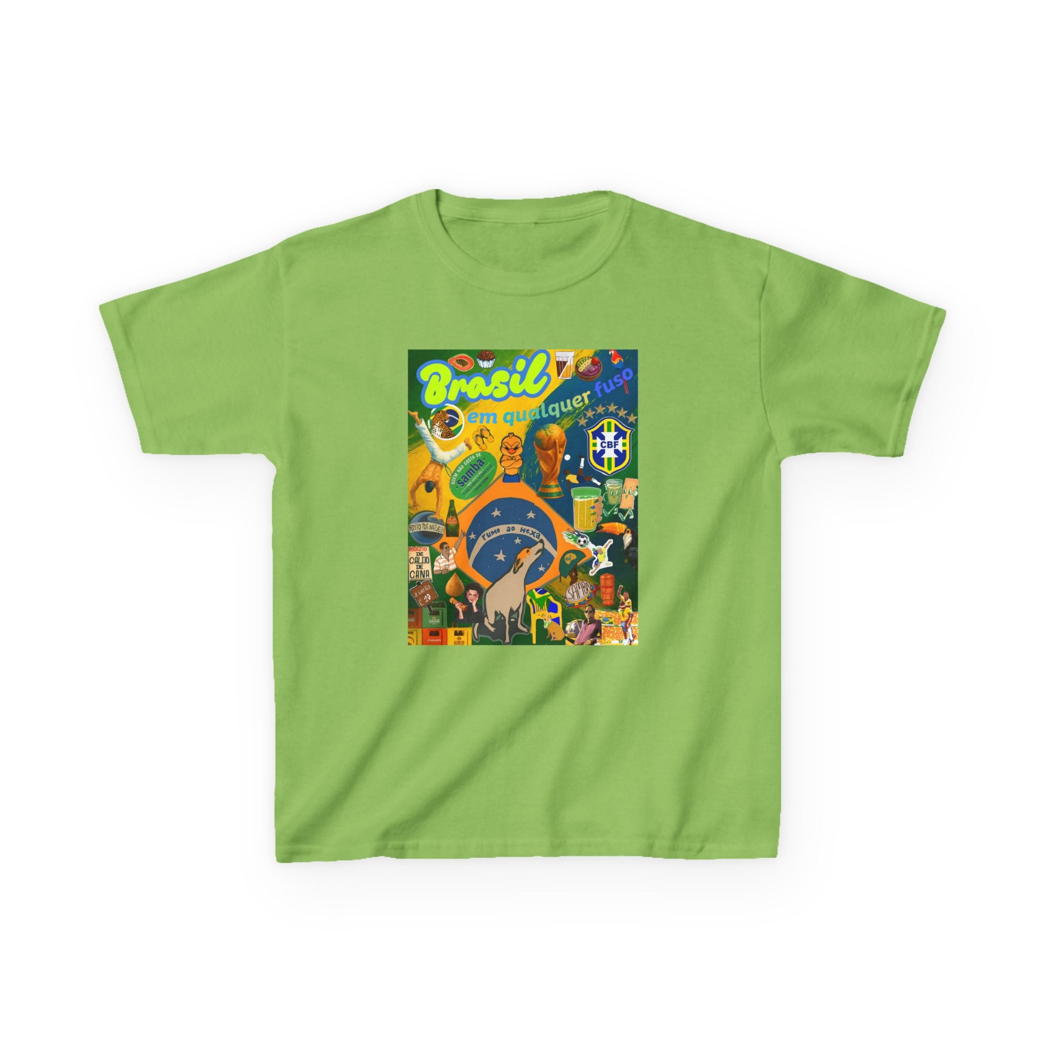 Unisex Kids 100% Algodão | Brasil em qualquer fuso!