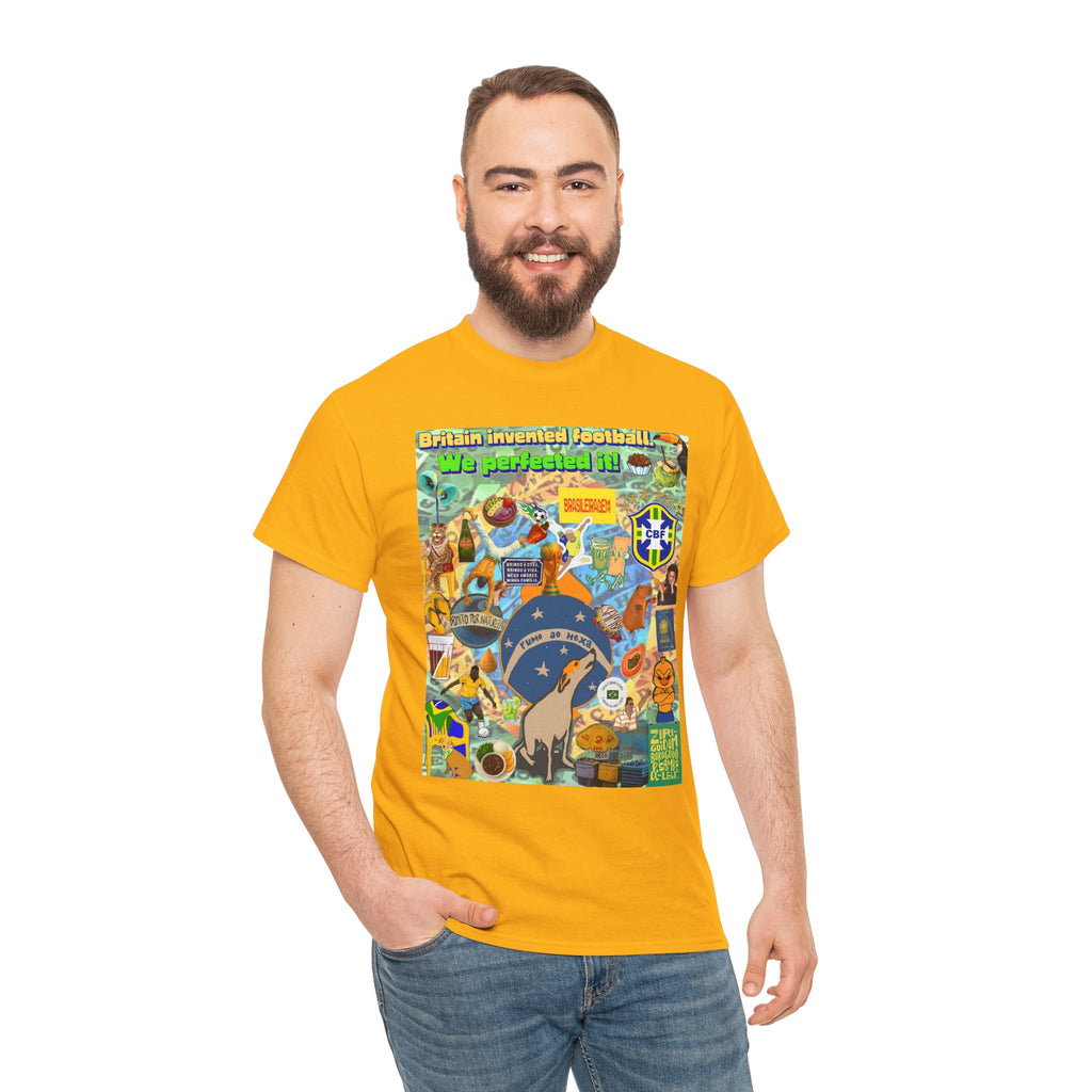 Unisex 100% Algodão OEKO-TEX®  | Brasil x Britain - O jogo nasceu lá, mas o Brasil o elevou a outro patamar!