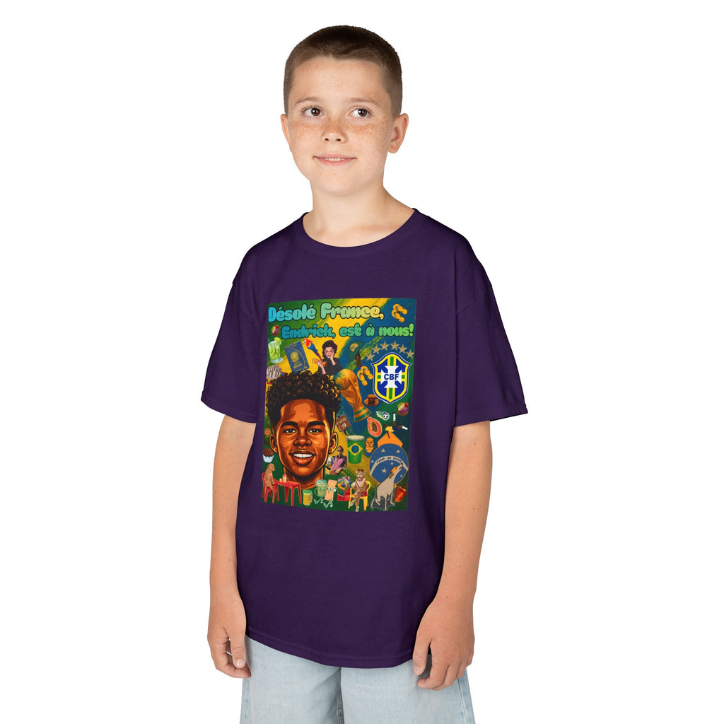 Unisex Kids 100% Algodão | Brasil x França