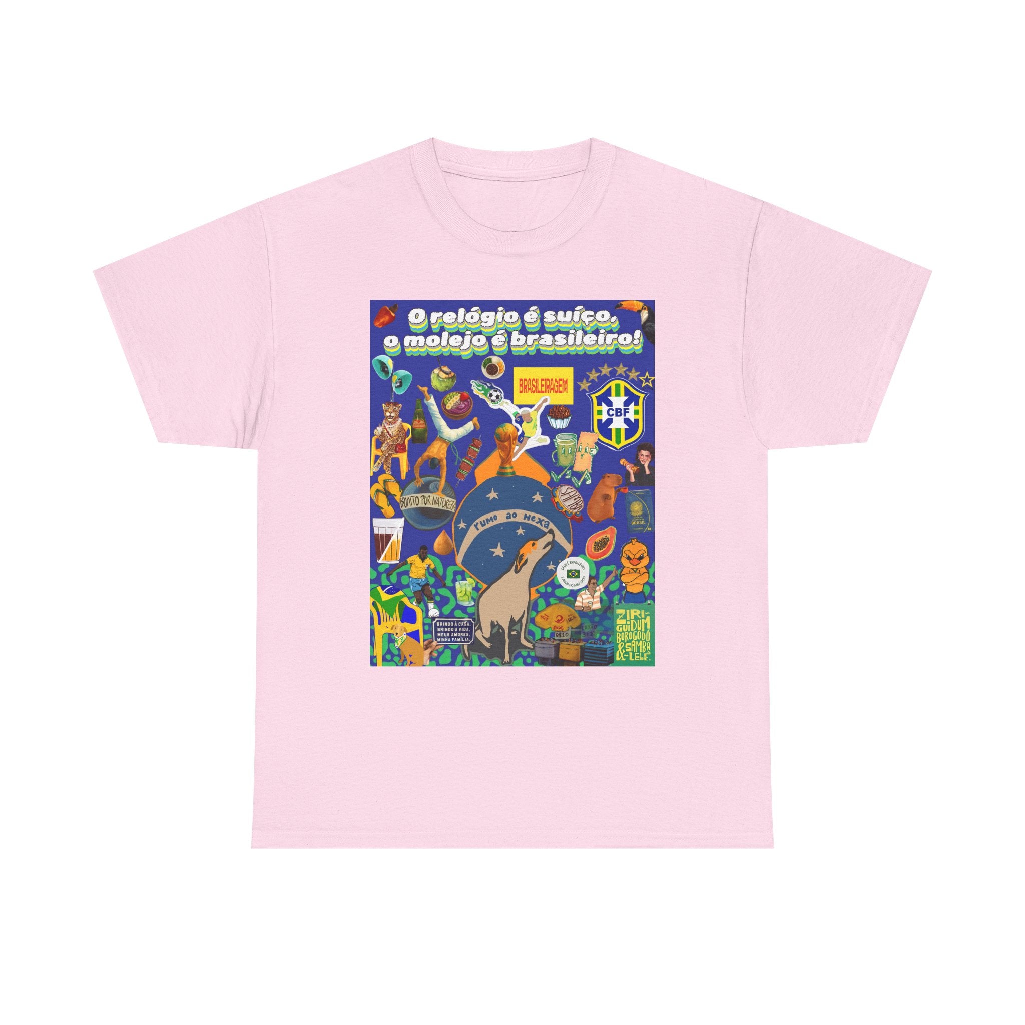 Unisex 100% Algodão OEKO-TEX®  | Brasil x Suíça - O relógio é suíço, mas o molejo é nosso!