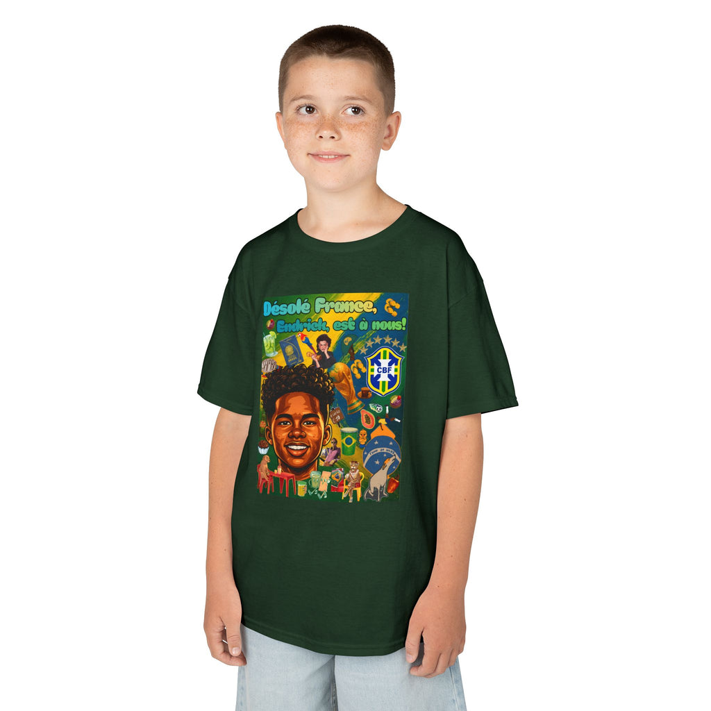 Unisex Kids 100% Algodão | Brasil x França