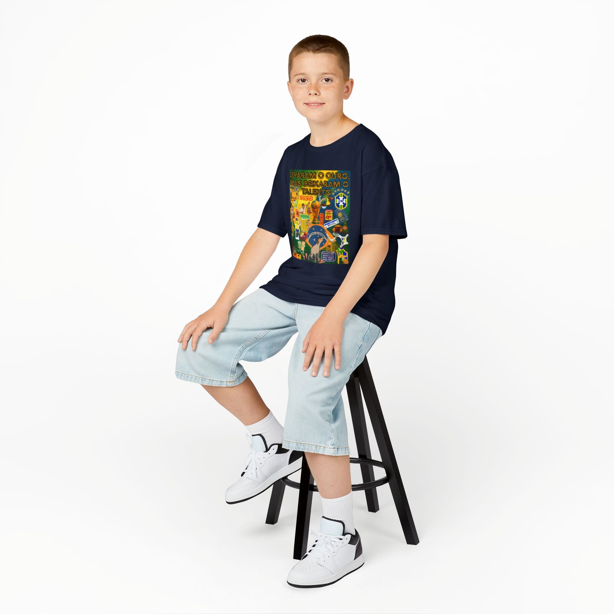 Unisex Kids 100% Algodão | Brasil x Portugal