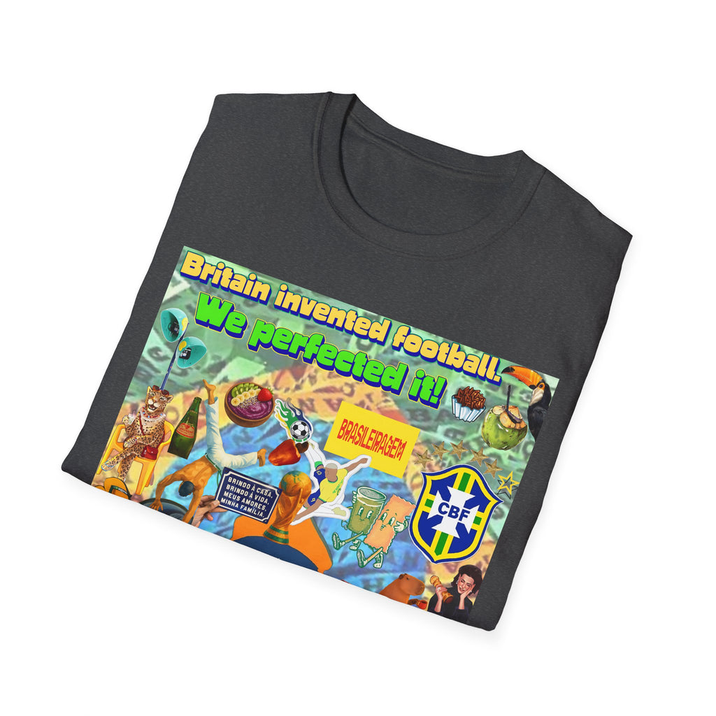 Unisex Graphic T-Shirt | Brasil x Britain - O jogo nasceu lá, mas o Brasil o elevou a outro patamar!