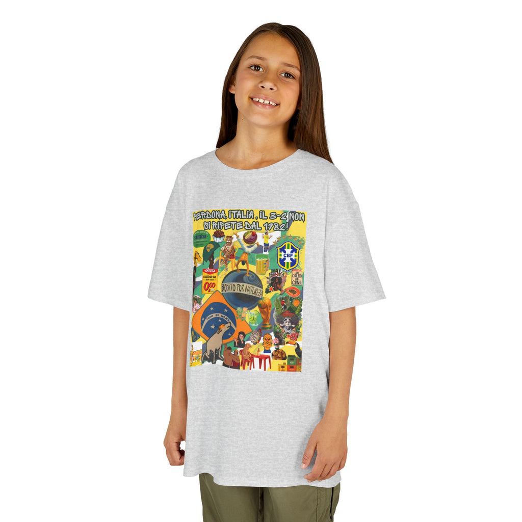 Unisex Kids 100% Algodão | Brasil x Itália