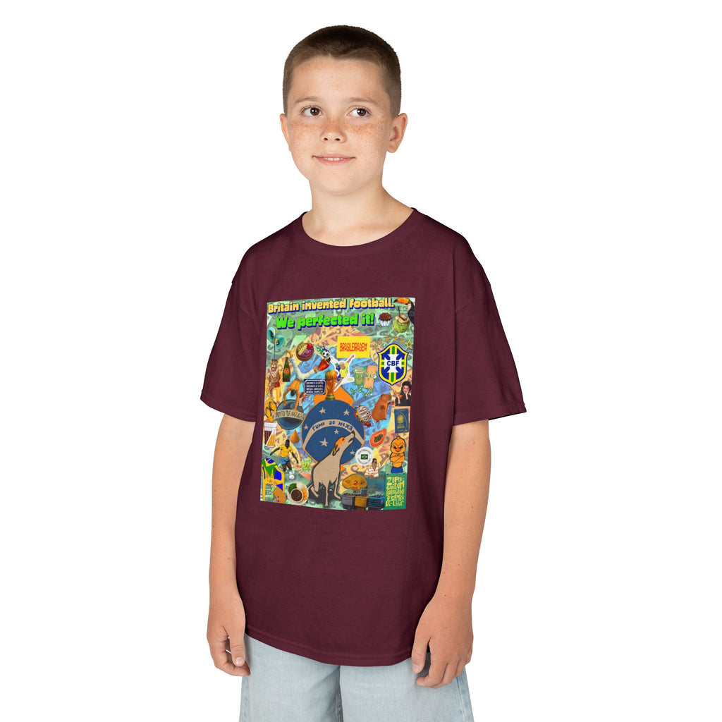 Unisex Kids 100% Algodão | Brasil x Britain - O jogo nasceu lá, mas o Brasil o elevou a outro patamar!