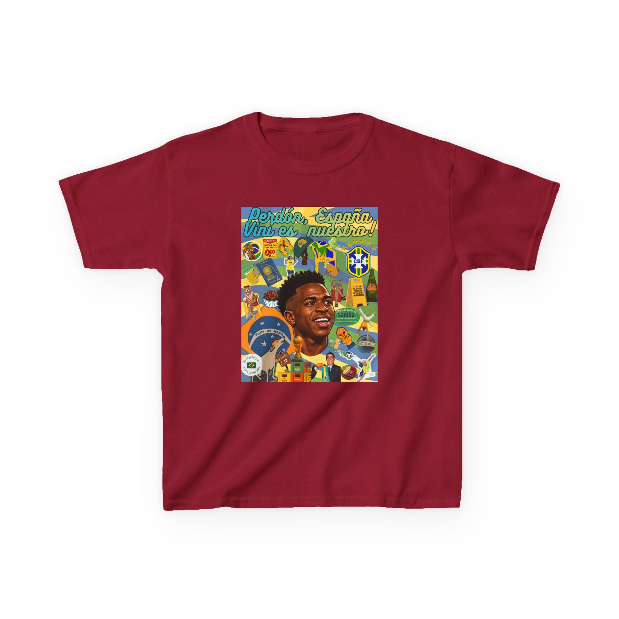 Unisex Kids 100% Algodão | Brasil x Espanha