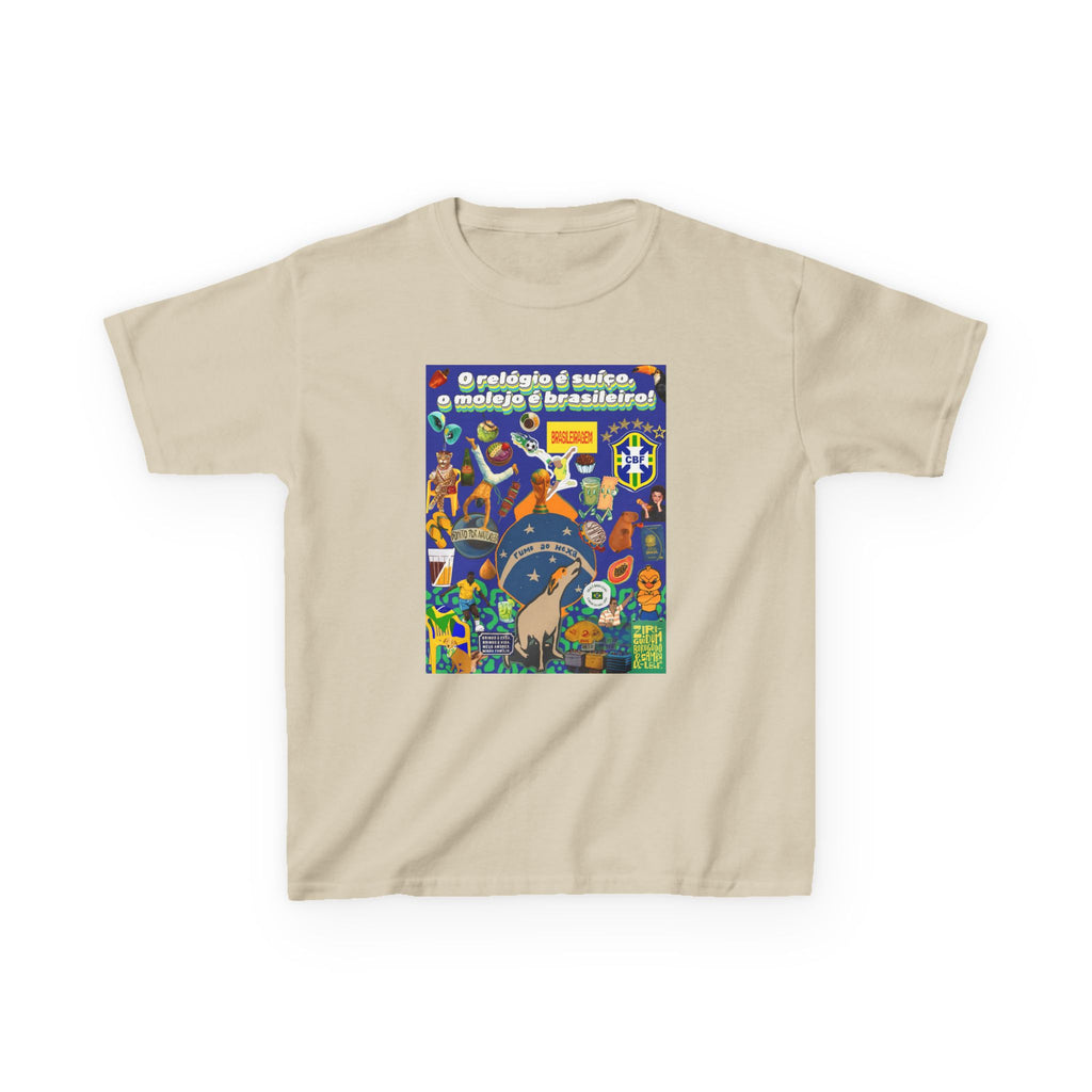 Unisex Kids 100% Algodão | Brasil x Suíça - O relógio é deles, o molejo é nosso!