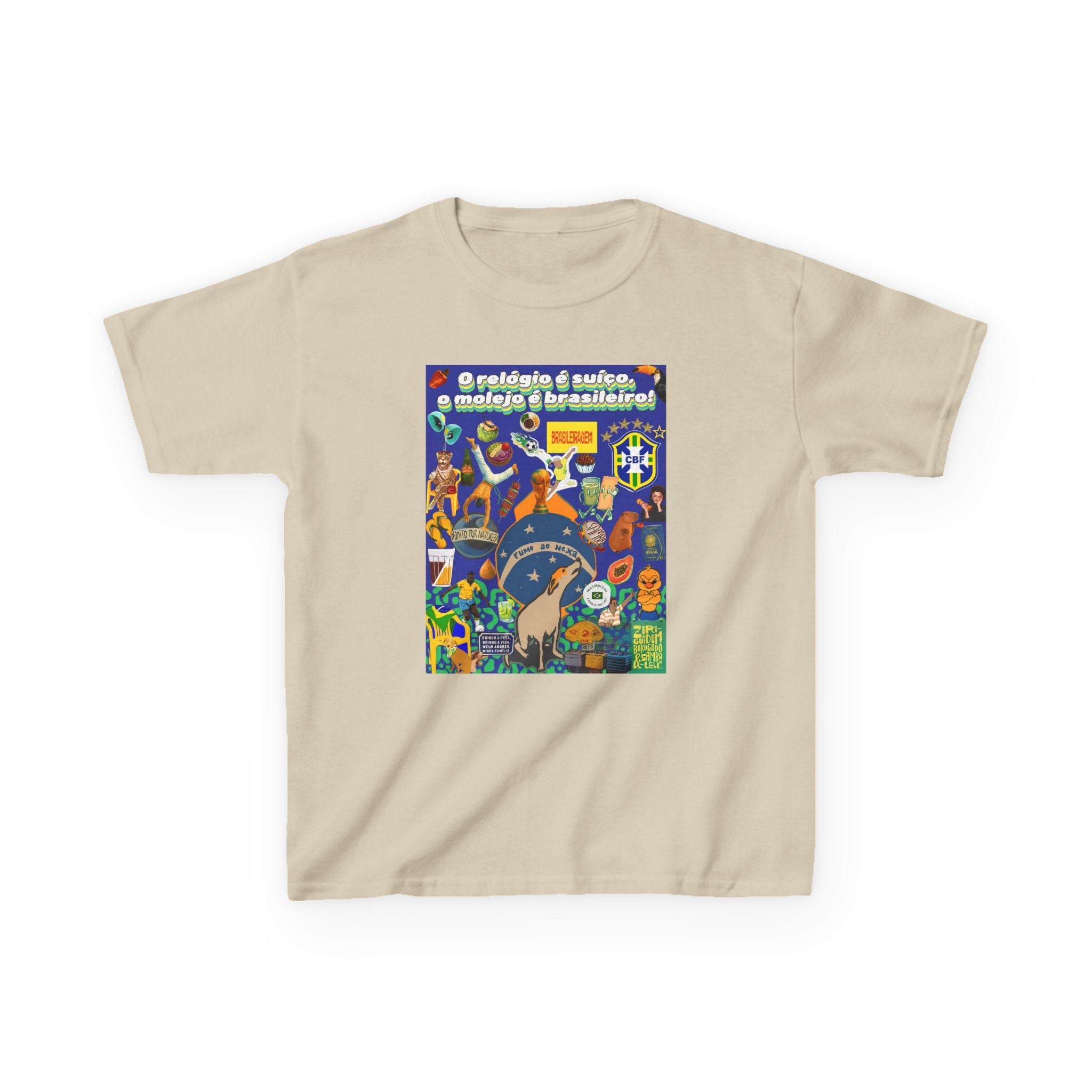 Unisex Kids 100% Algodão | Brasil x Suíça - O relógio é deles, o molejo é nosso!