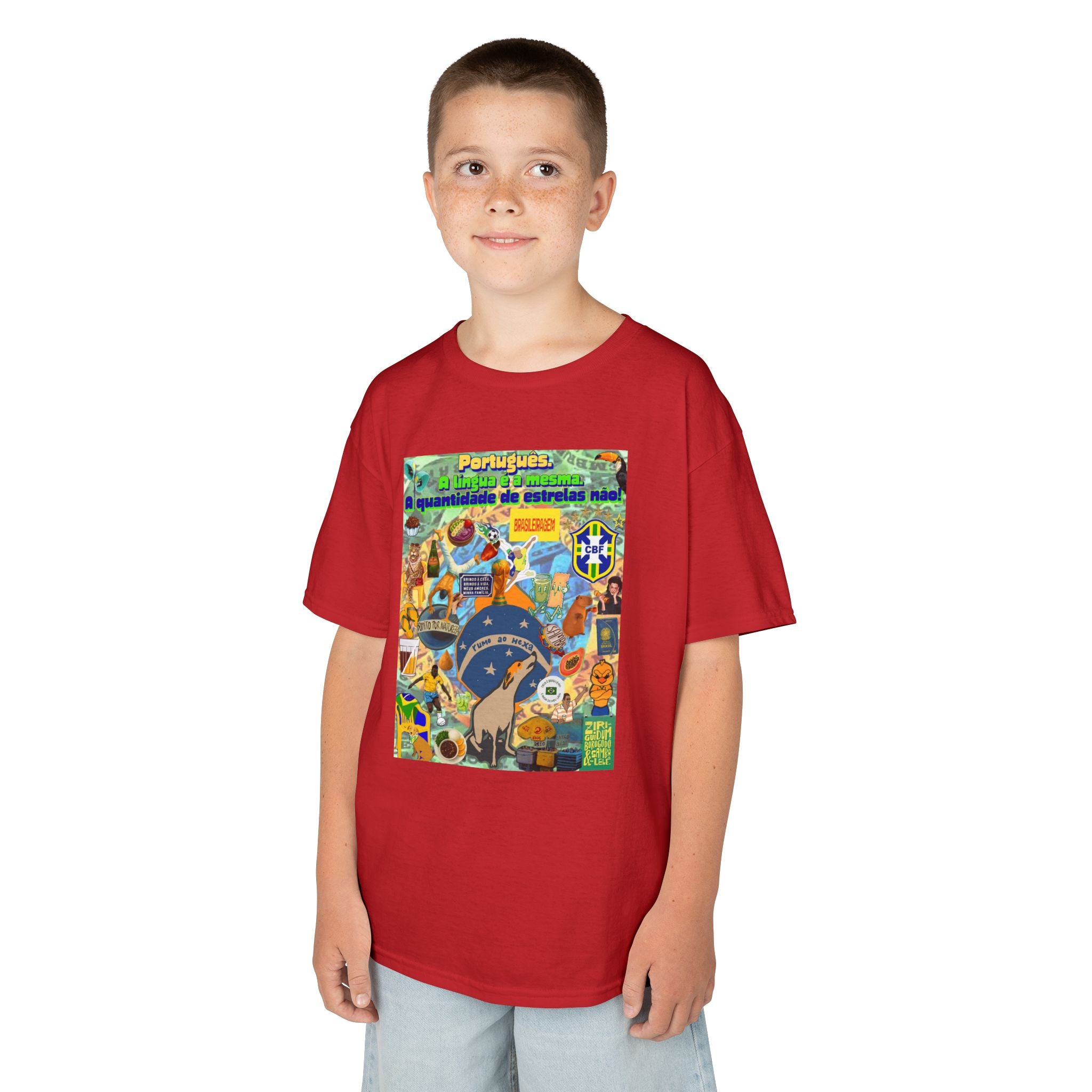 Unisex Kids 100% Algodão | Brasil x Portugal