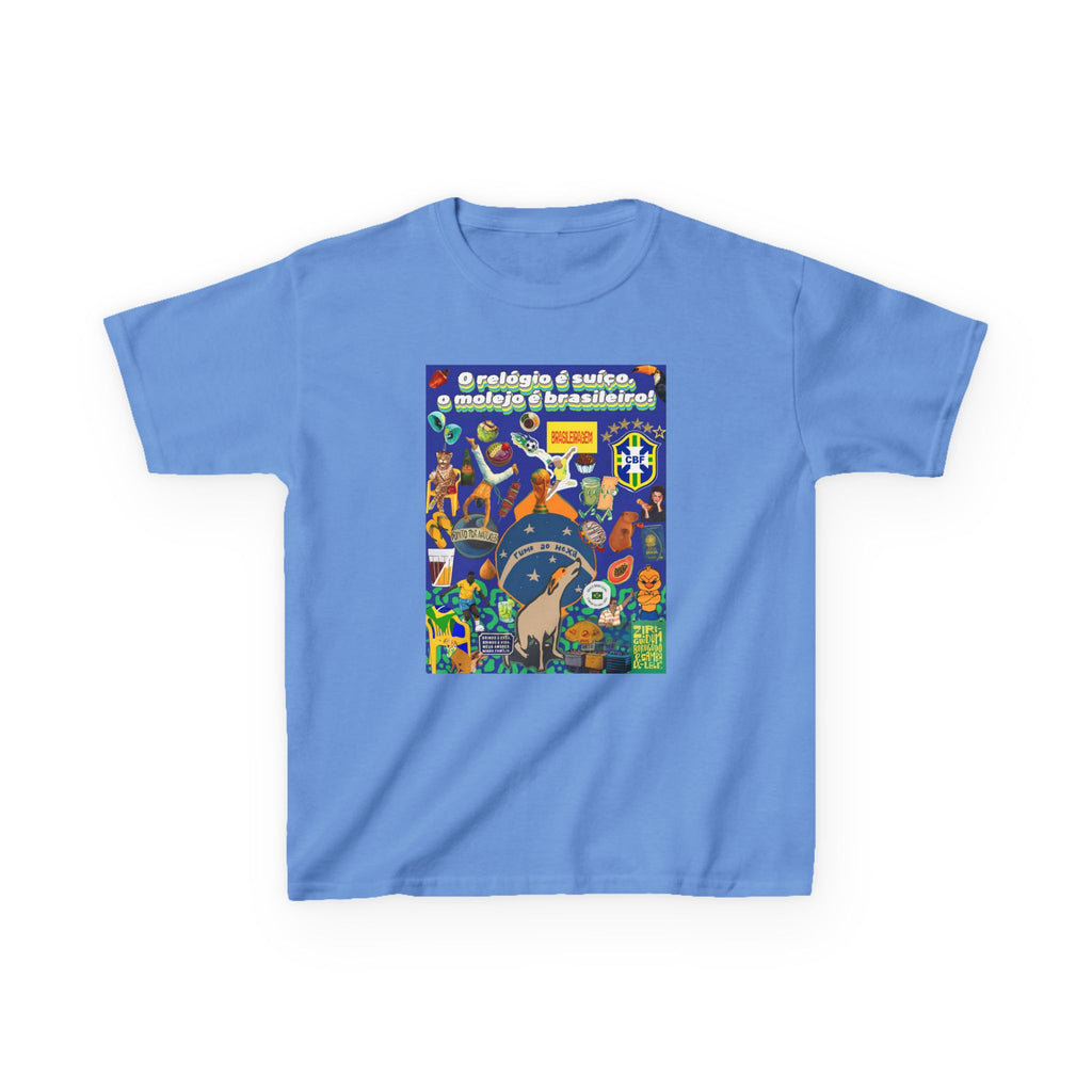 Unisex Kids 100% Algodão | Brasil x Suíça - O relógio é deles, o molejo é nosso!