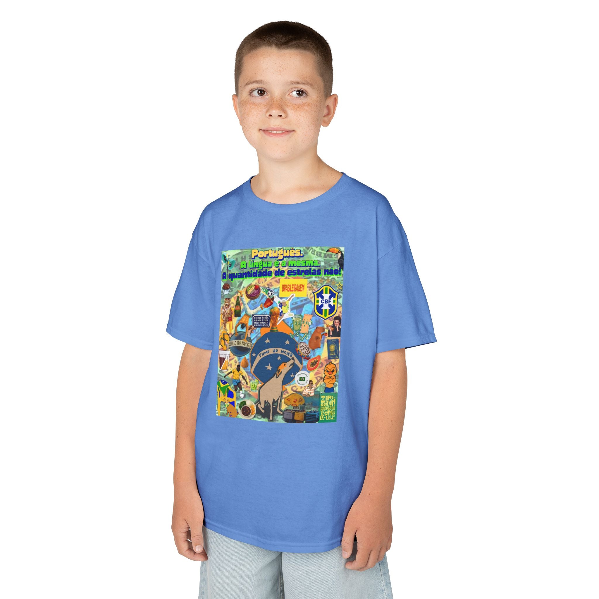 Unisex Kids 100% Algodão | Brasil x Portugal
