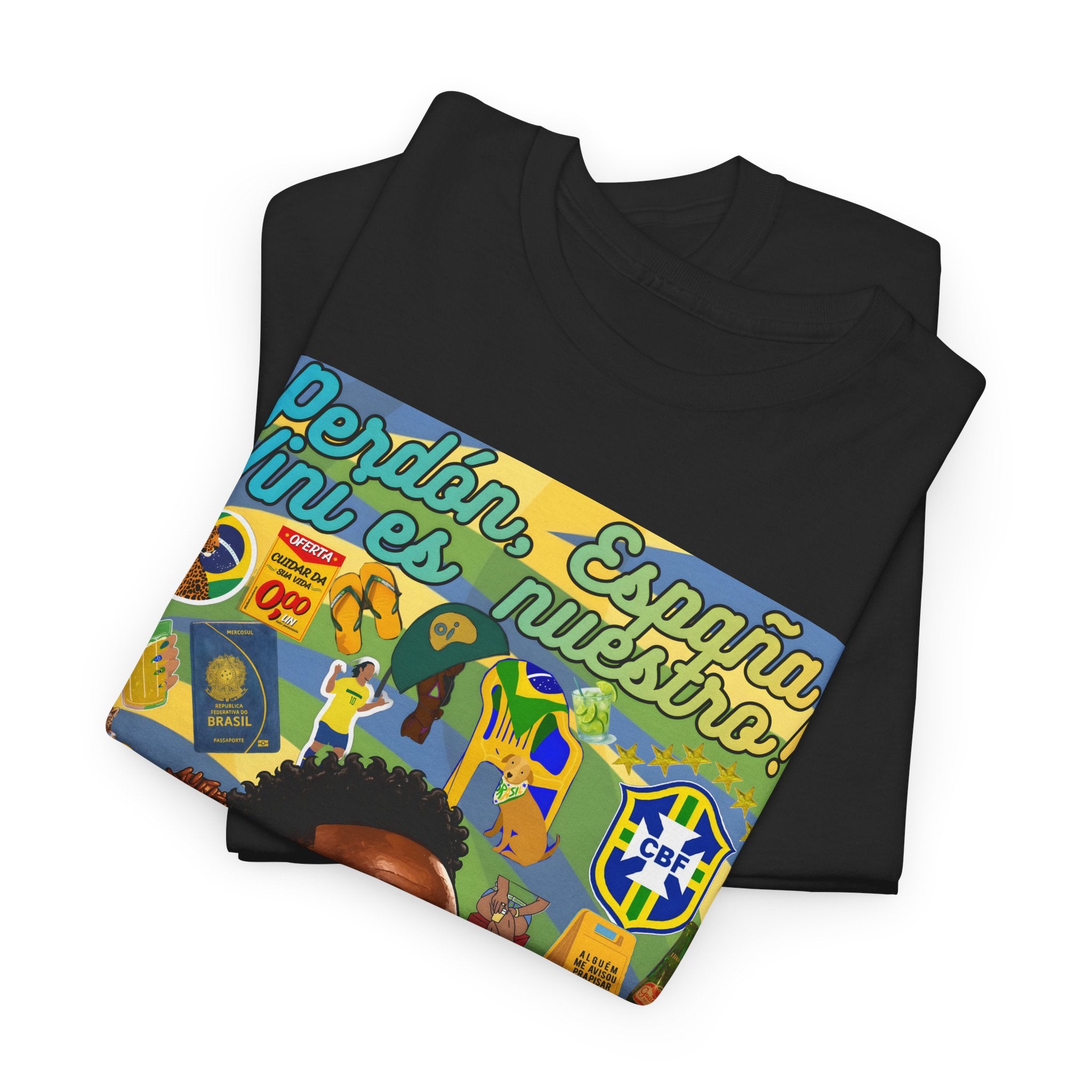 Unisex 100% Algodão OEKO-TEX®  | Brasil x Espanha
