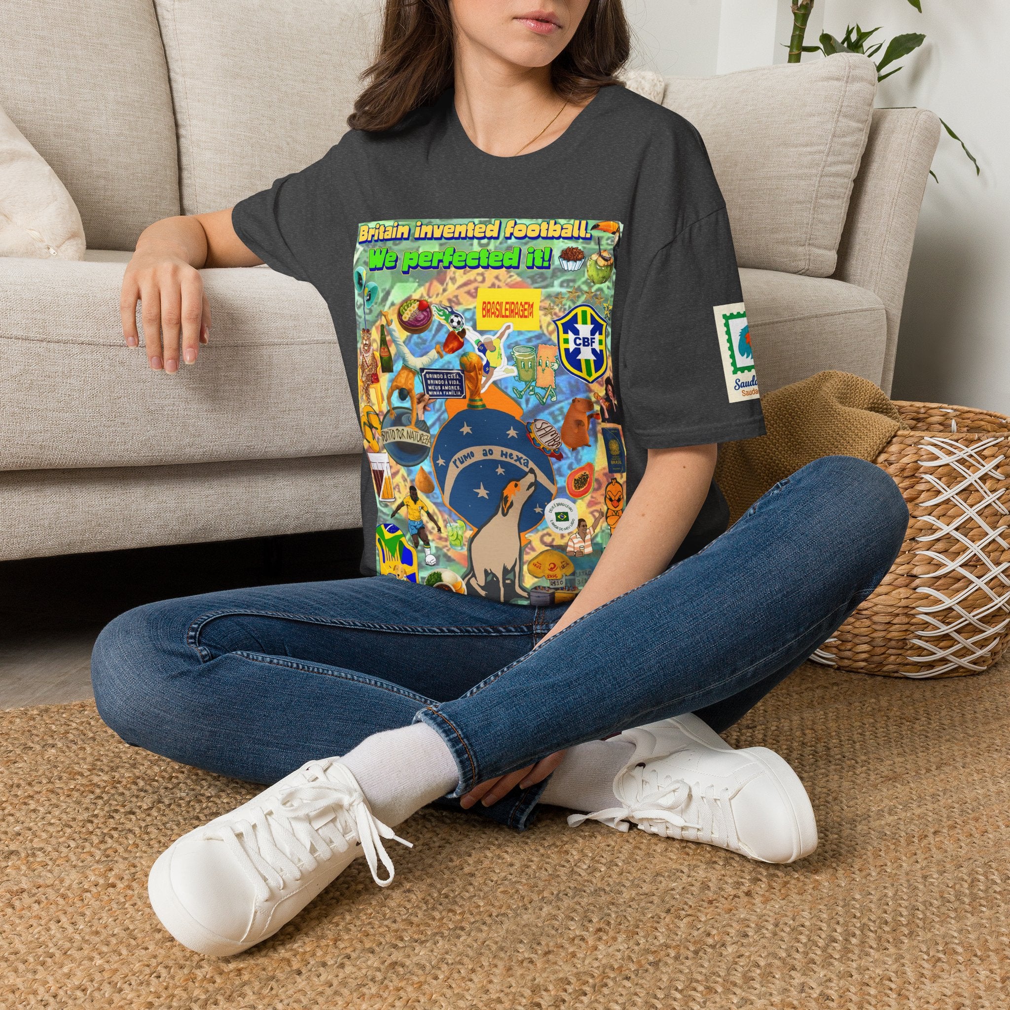 Unisex Graphic T-Shirt | Brasil x Britain - O jogo nasceu lá, mas o Brasil o elevou a outro patamar!