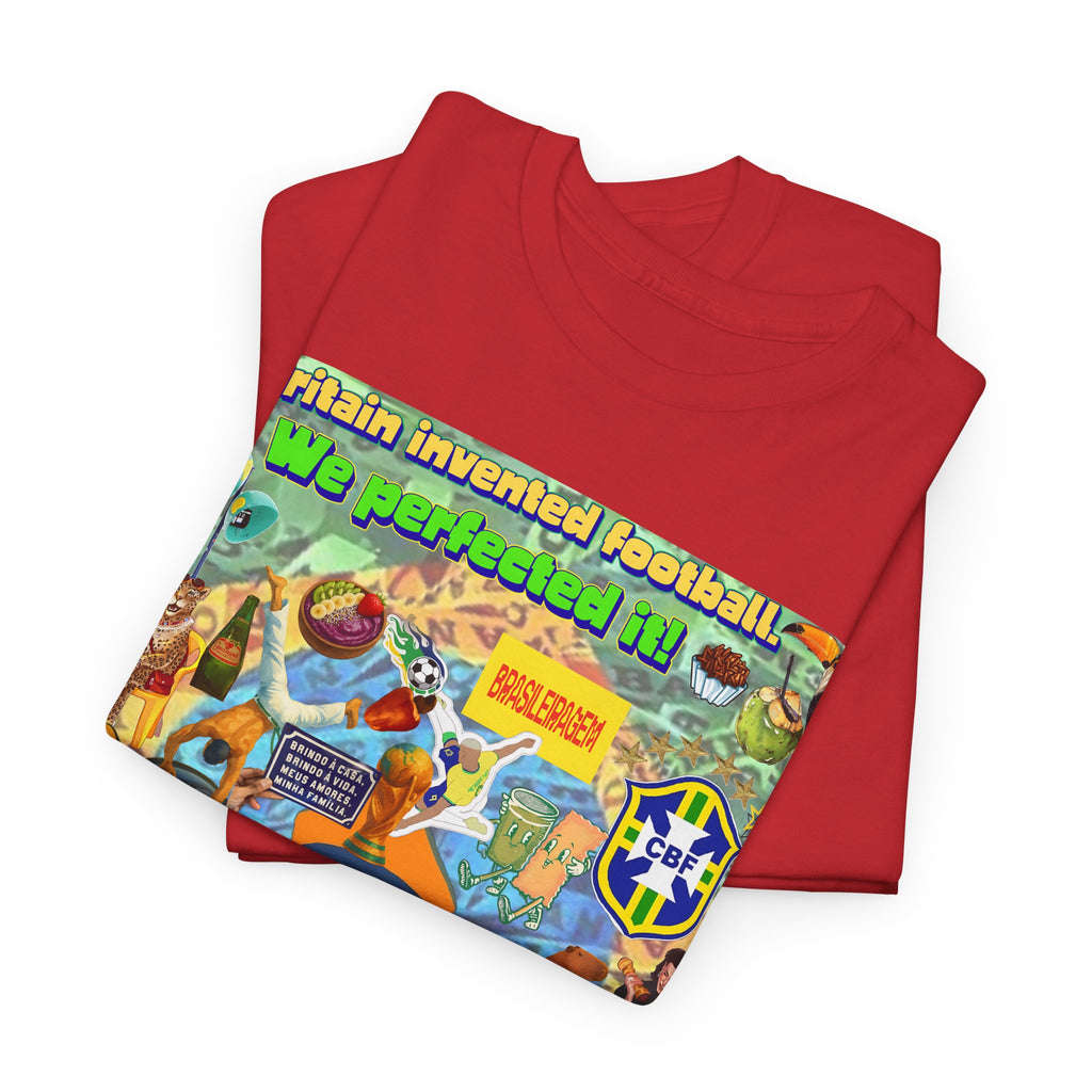 Unisex 100% Algodão OEKO-TEX®  | Brasil x Britain - O jogo nasceu lá, mas o Brasil o elevou a outro patamar!