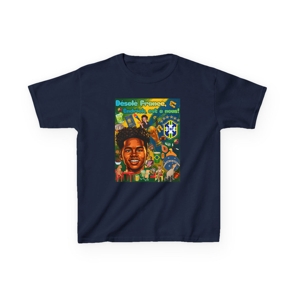 Unisex Kids 100% Algodão | Brasil x França