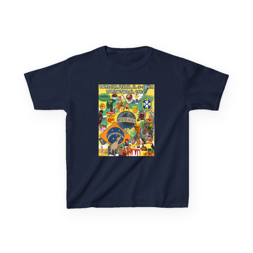 Unisex Kids 100% Algodão | Brasil x Itália