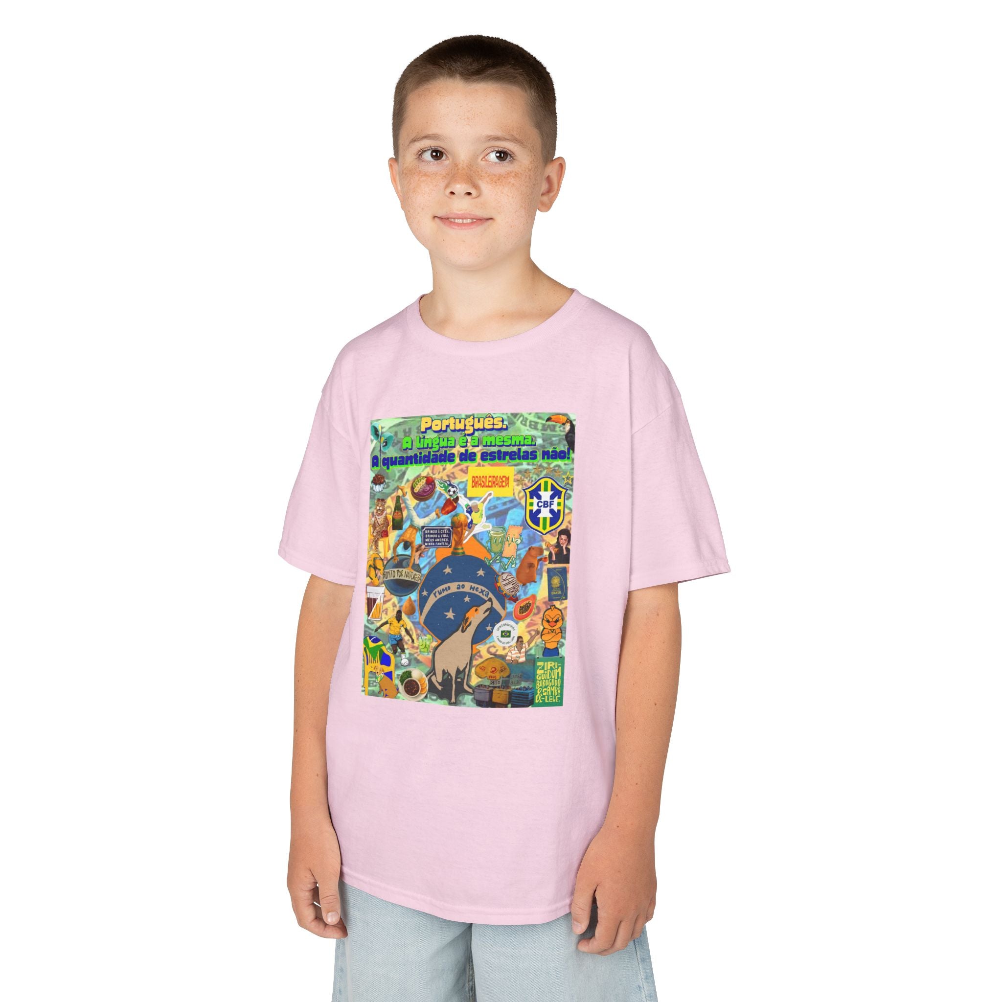 Unisex Kids 100% Algodão | Brasil x Portugal