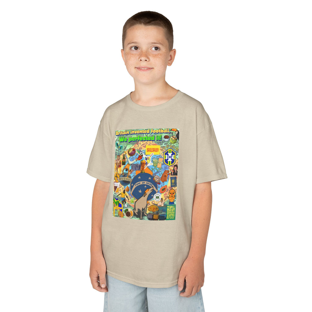 Unisex Kids 100% Algodão | Brasil x Britain - O jogo nasceu lá, mas o Brasil o elevou a outro patamar!