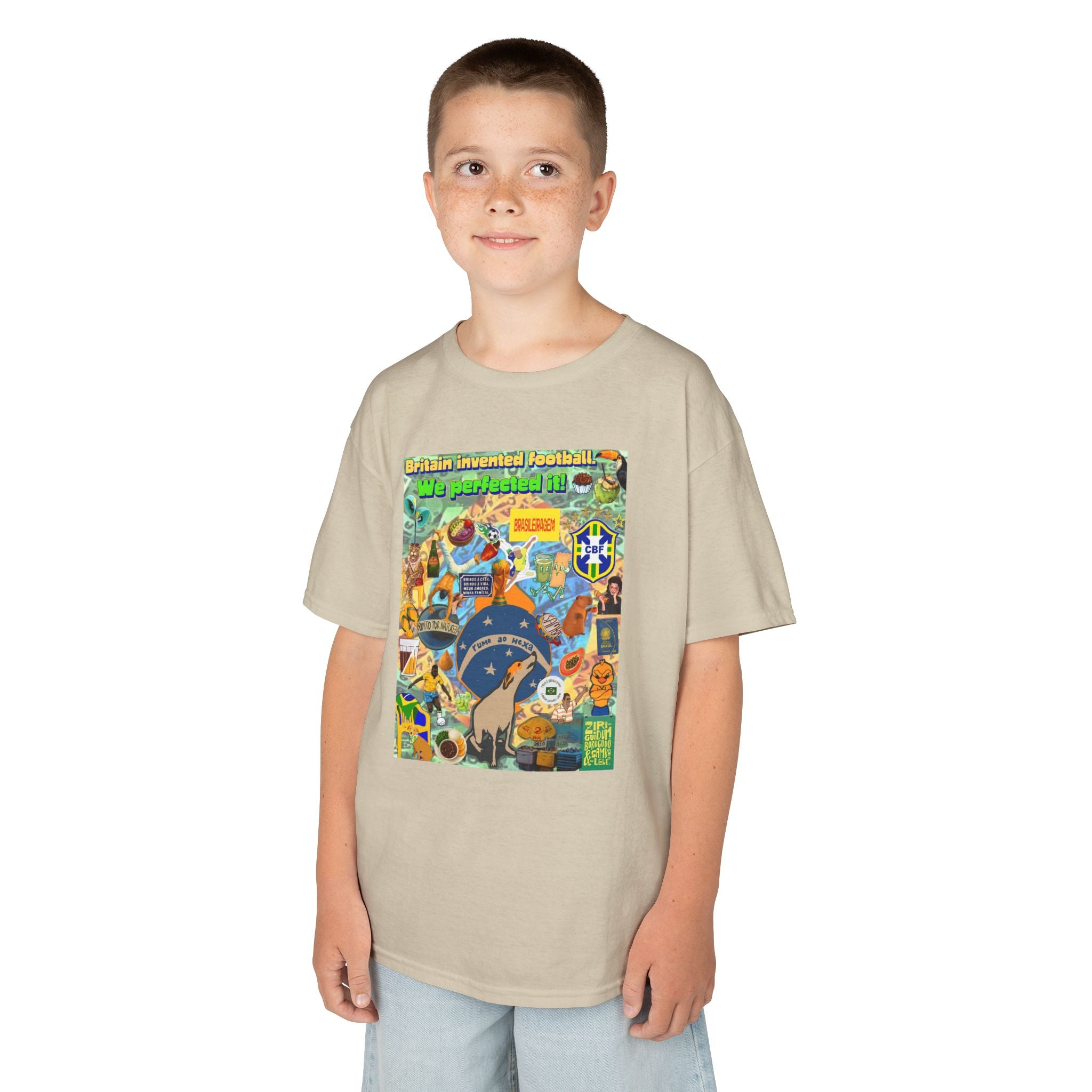 Unisex Kids 100% Algodão | Brasil x Britain - O jogo nasceu lá, mas o Brasil o elevou a outro patamar!