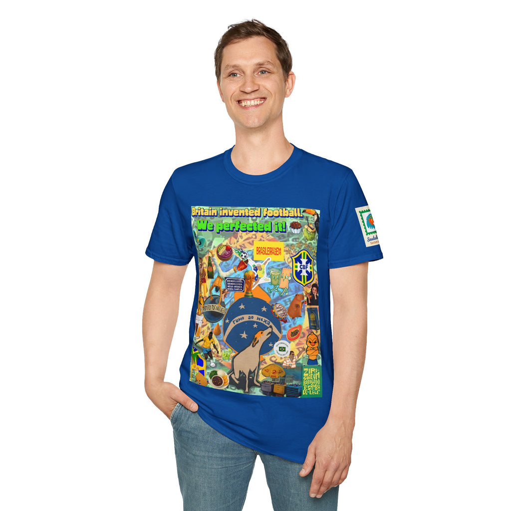 Unisex Graphic T-Shirt | Brasil x Britain - O jogo nasceu lá, mas o Brasil o elevou a outro patamar!