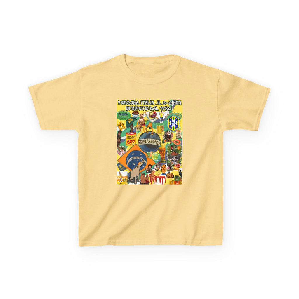 Unisex Kids 100% Algodão | Brasil x Itália
