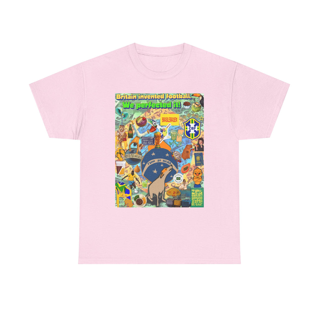 Unisex 100% Algodão OEKO-TEX®  | Brasil x Britain - O jogo nasceu lá, mas o Brasil o elevou a outro patamar!