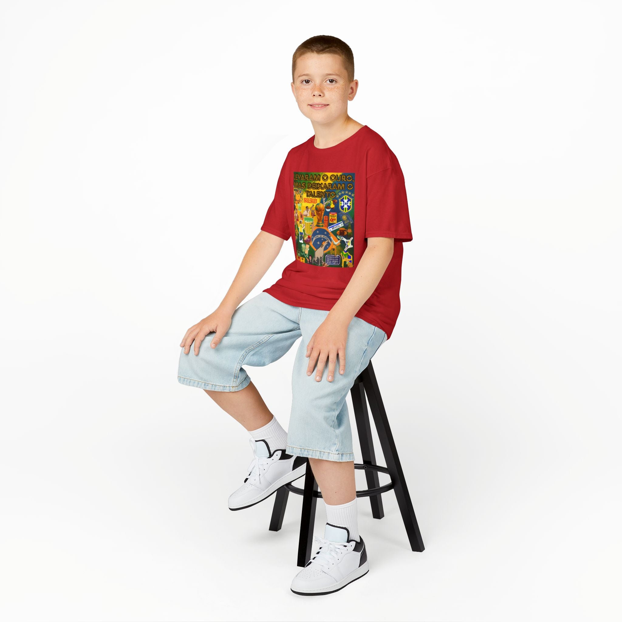 Unisex Kids 100% Algodão | Brasil x Portugal