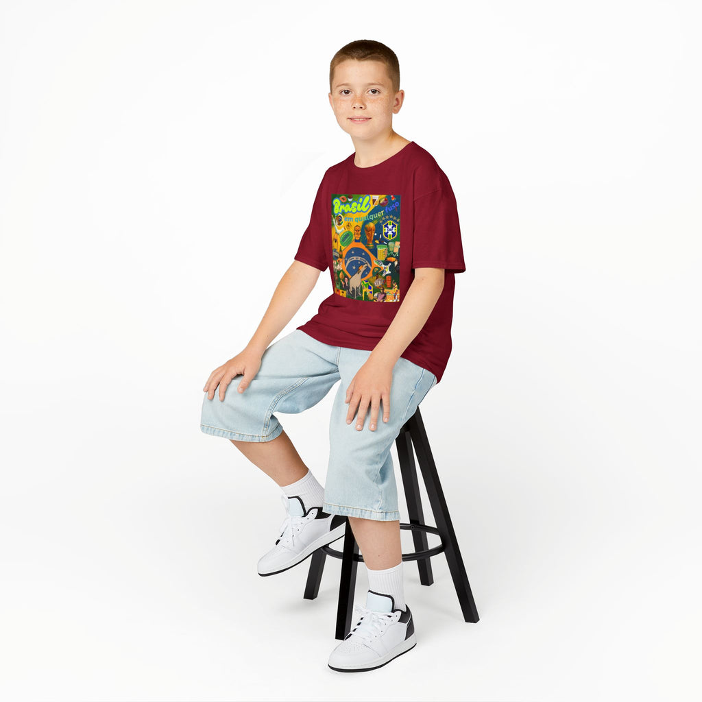Unisex Kids 100% Algodão | Brasil em qualquer fuso!
