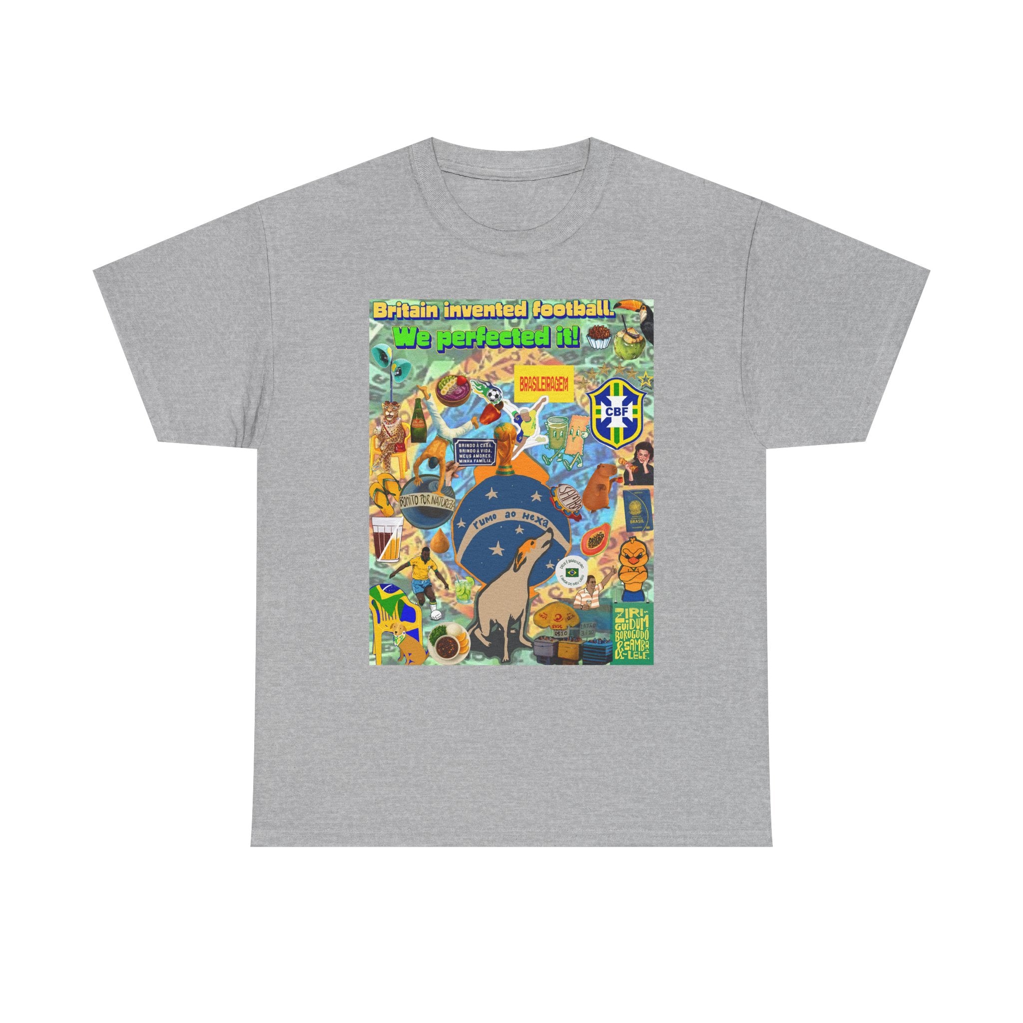 Unisex 100% Algodão OEKO-TEX®  | Brasil x Britain - O jogo nasceu lá, mas o Brasil o elevou a outro patamar!