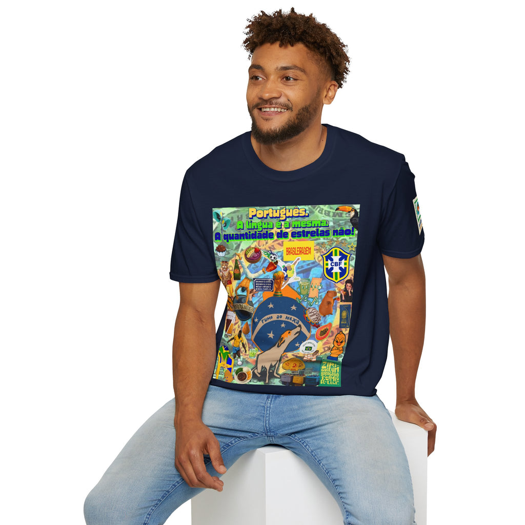 Unisex Graphic T-Shirt | Brasil x Portugal- Quantidade de estrelas!
