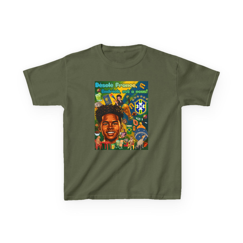 Unisex Kids 100% Algodão | Brasil x França