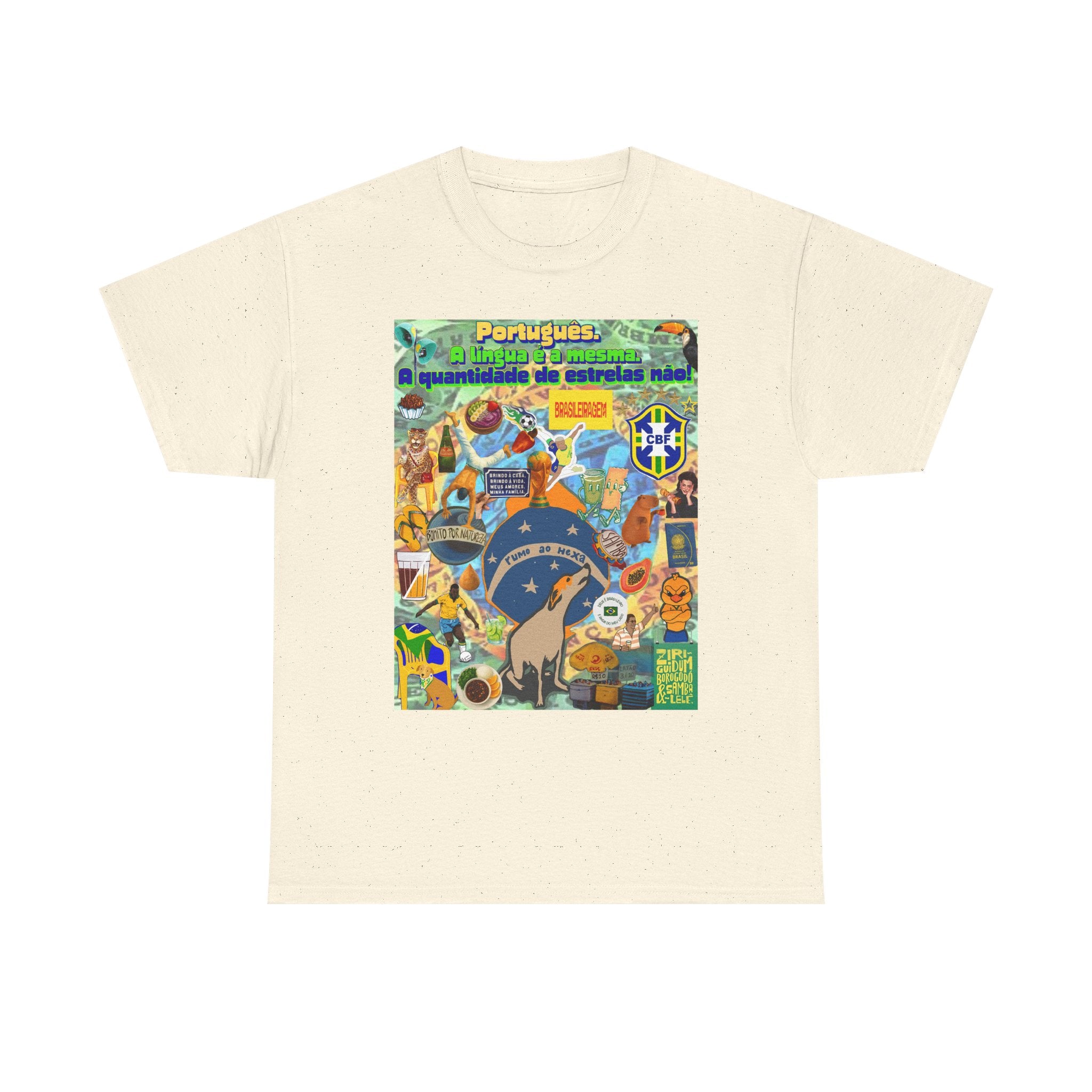 Unisex 100% Algodão OEKO-TEX®  | Brasil x Portugal - Quantidade de estrelas.