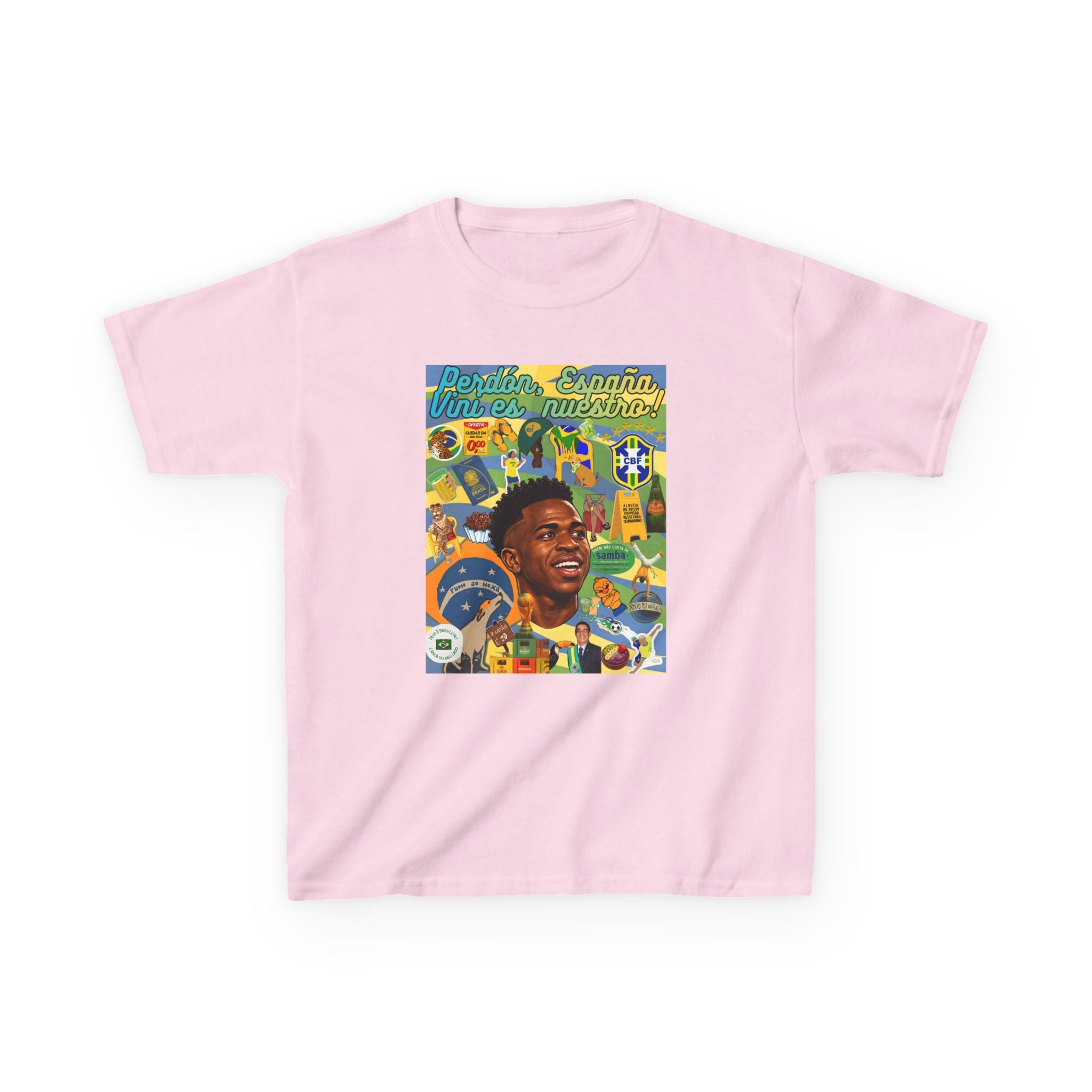 Unisex Kids 100% Algodão | Brasil x Espanha