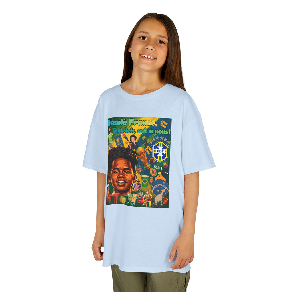 Unisex Kids 100% Algodão | Brasil x França