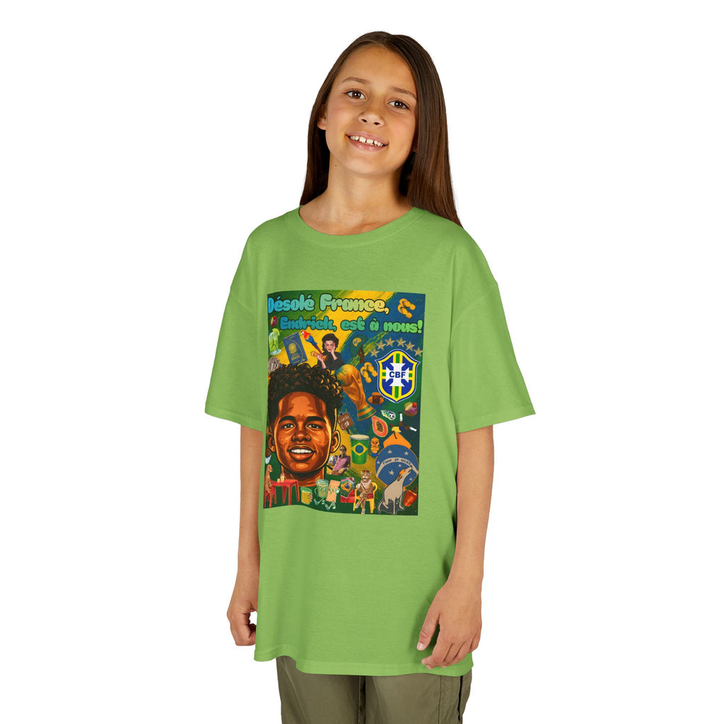 Unisex Kids 100% Algodão | Brasil x França