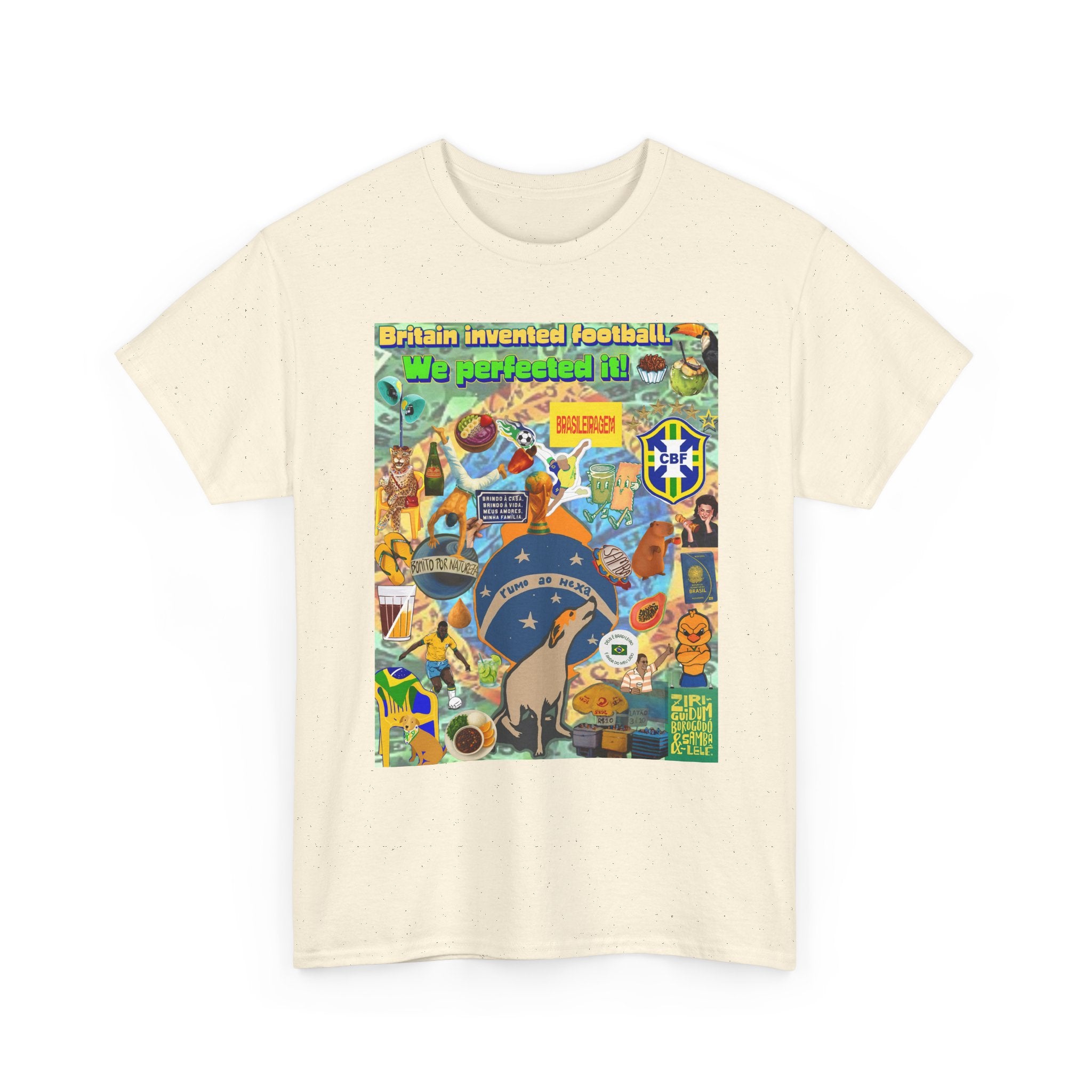 Unisex 100% Algodão OEKO-TEX®  | Brasil x Britain - O jogo nasceu lá, mas o Brasil o elevou a outro patamar!
