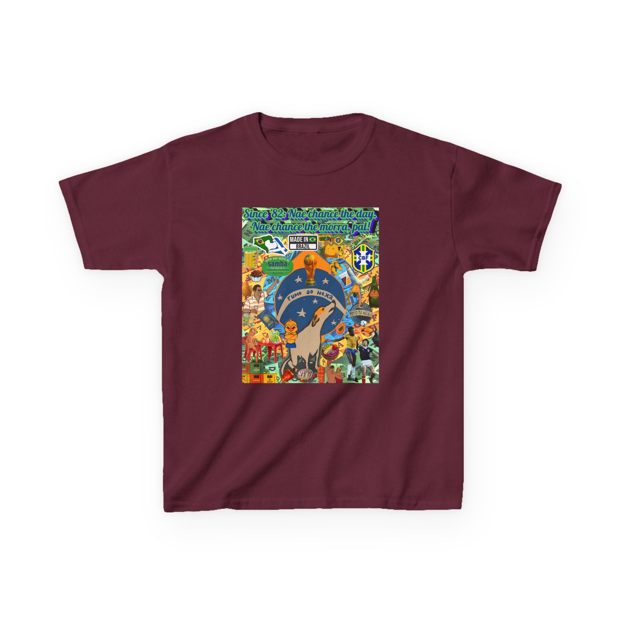 Unisex Kids 100% Algodão- Brasil x Escócia