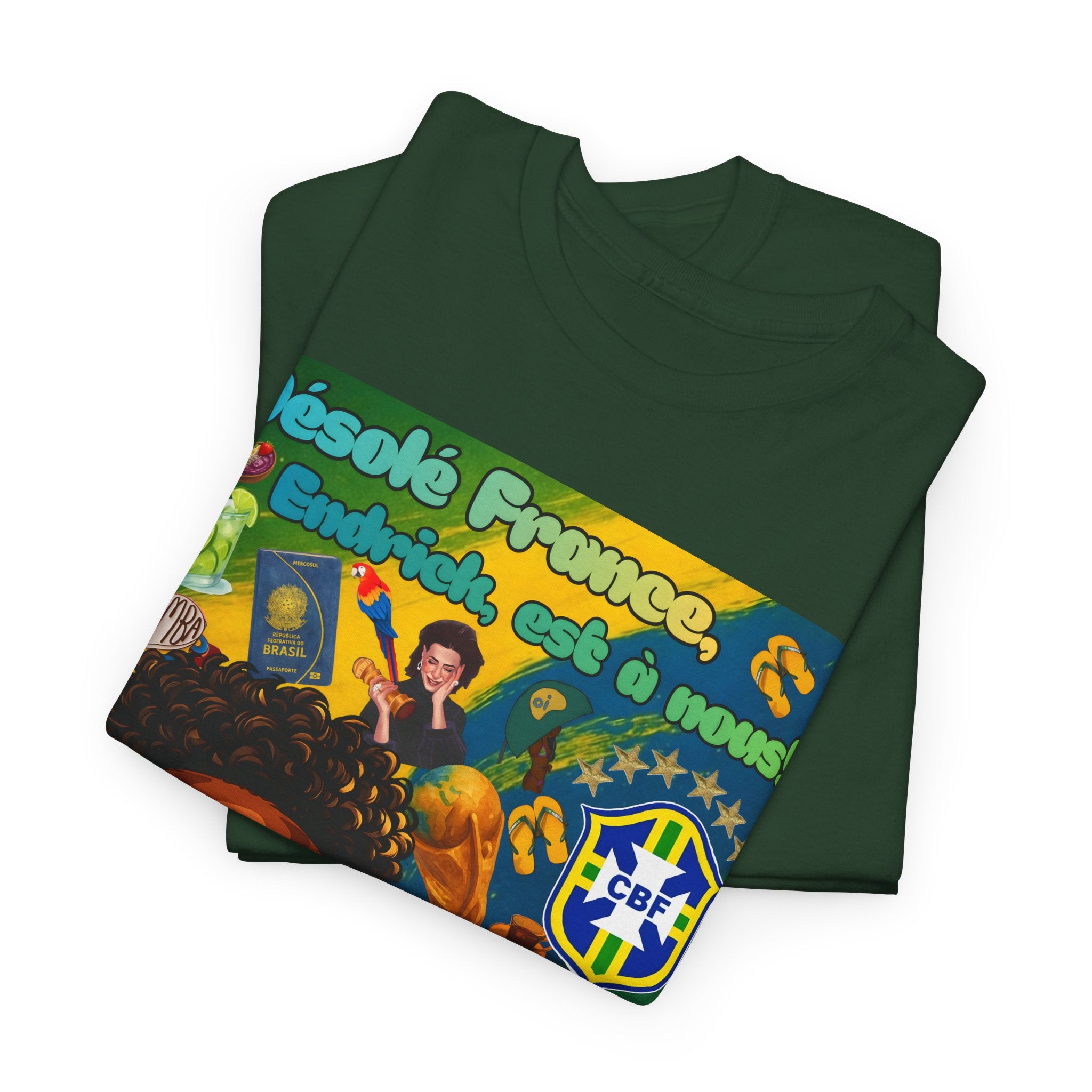 Unisex 100% Algodão OEKO-TEX®  | Brasil x França