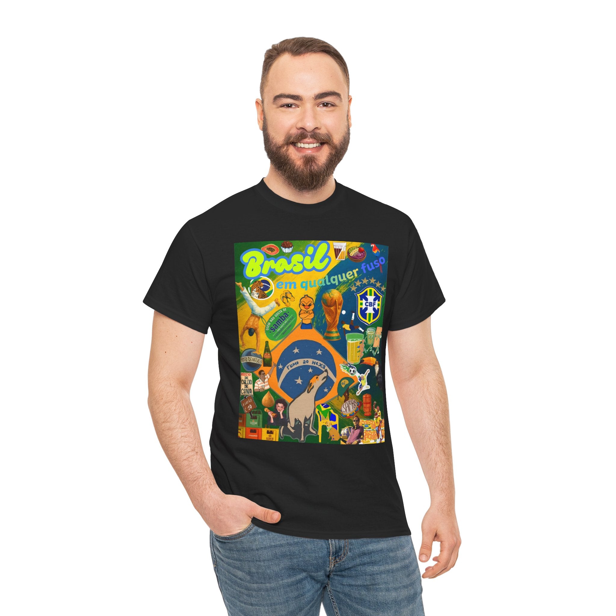 Unisex 100% Algodão OEKO-TEX®  | Brasil em qualquer fuso!
