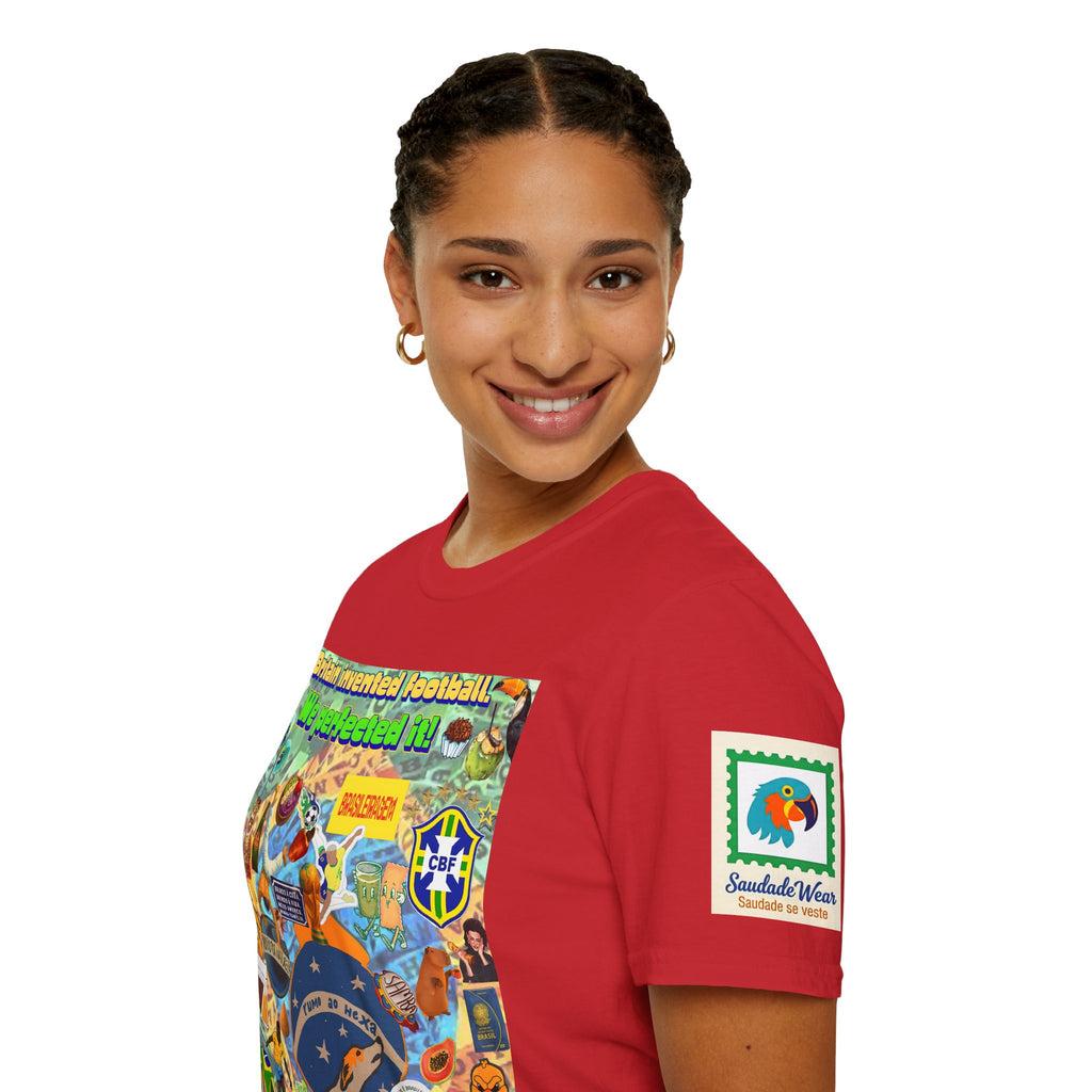 Unisex Graphic T-Shirt | Brasil x Britain - O jogo nasceu lá, mas o Brasil o elevou a outro patamar!